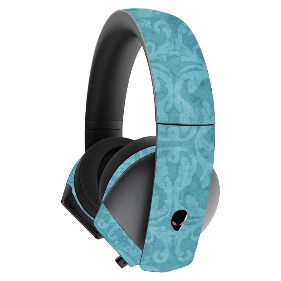 Piel Vinilo Protectora MightySkins para Auriculares Alienware 7.1 - Jacquard Azul Bebé