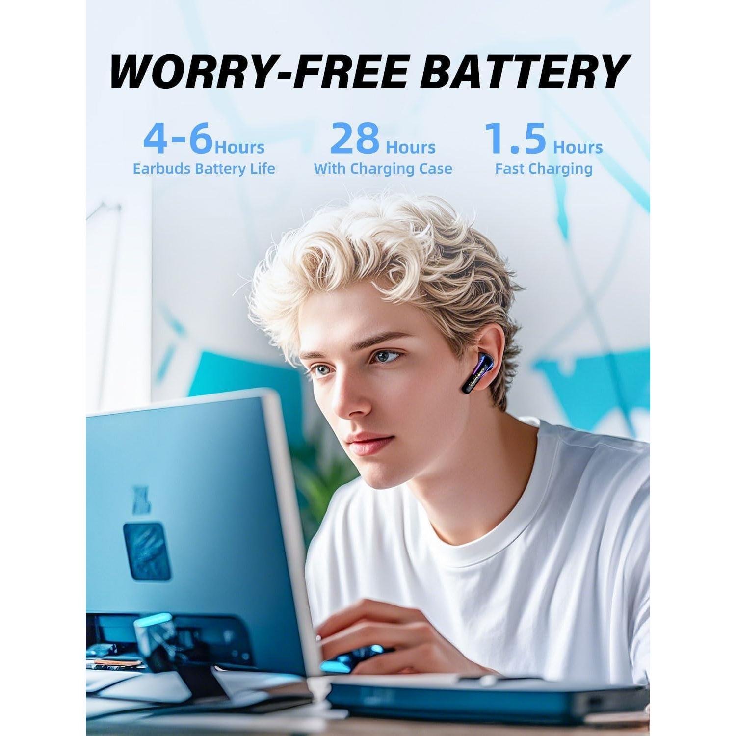 Auriculares Inalámbricos ONIKUMA T27 con Micrófono ENC 20ms PS5/PC