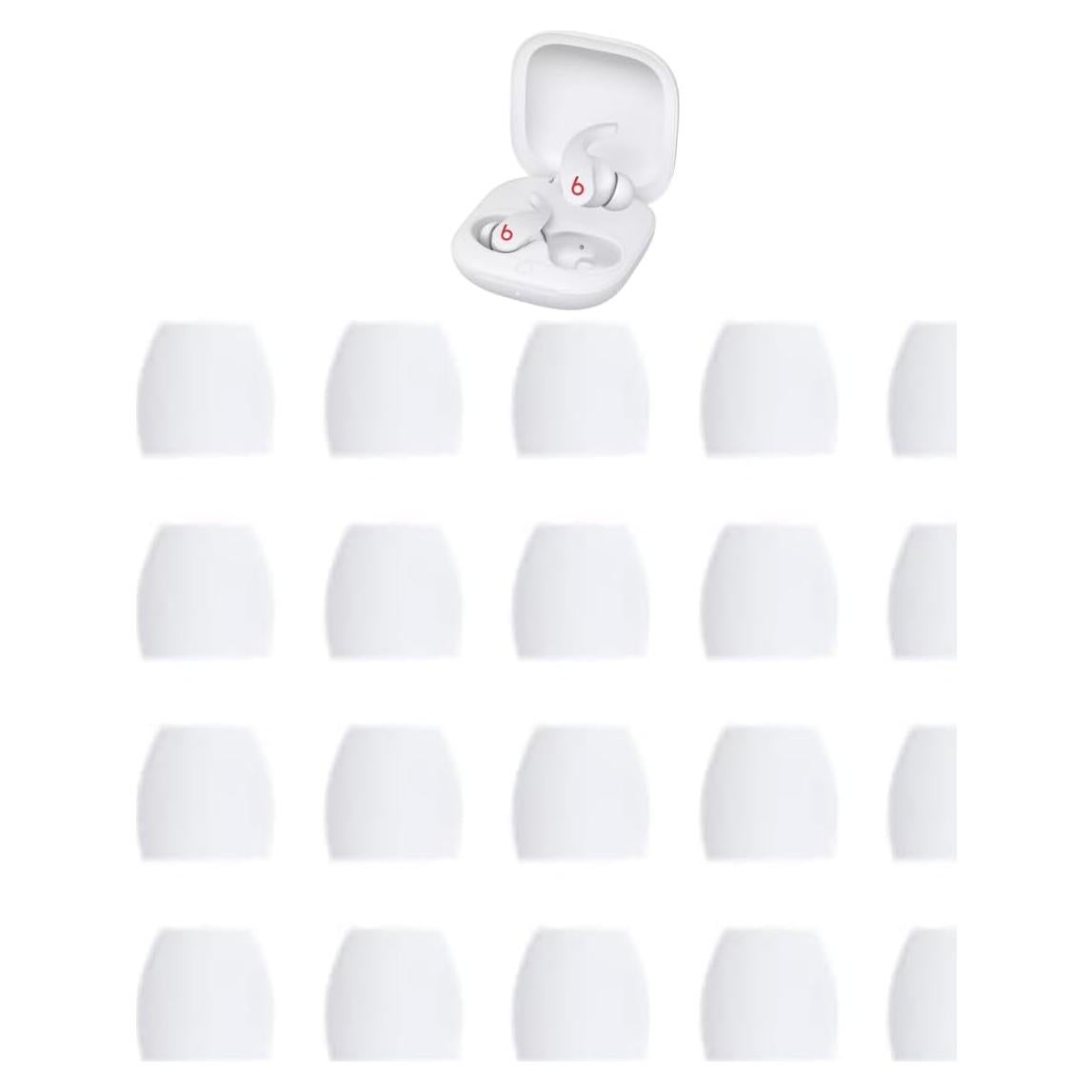 Consejos de Reemplazo Zotech para Auriculares Beats Fit Pro - 10 Pares Silicona Suave Blanca