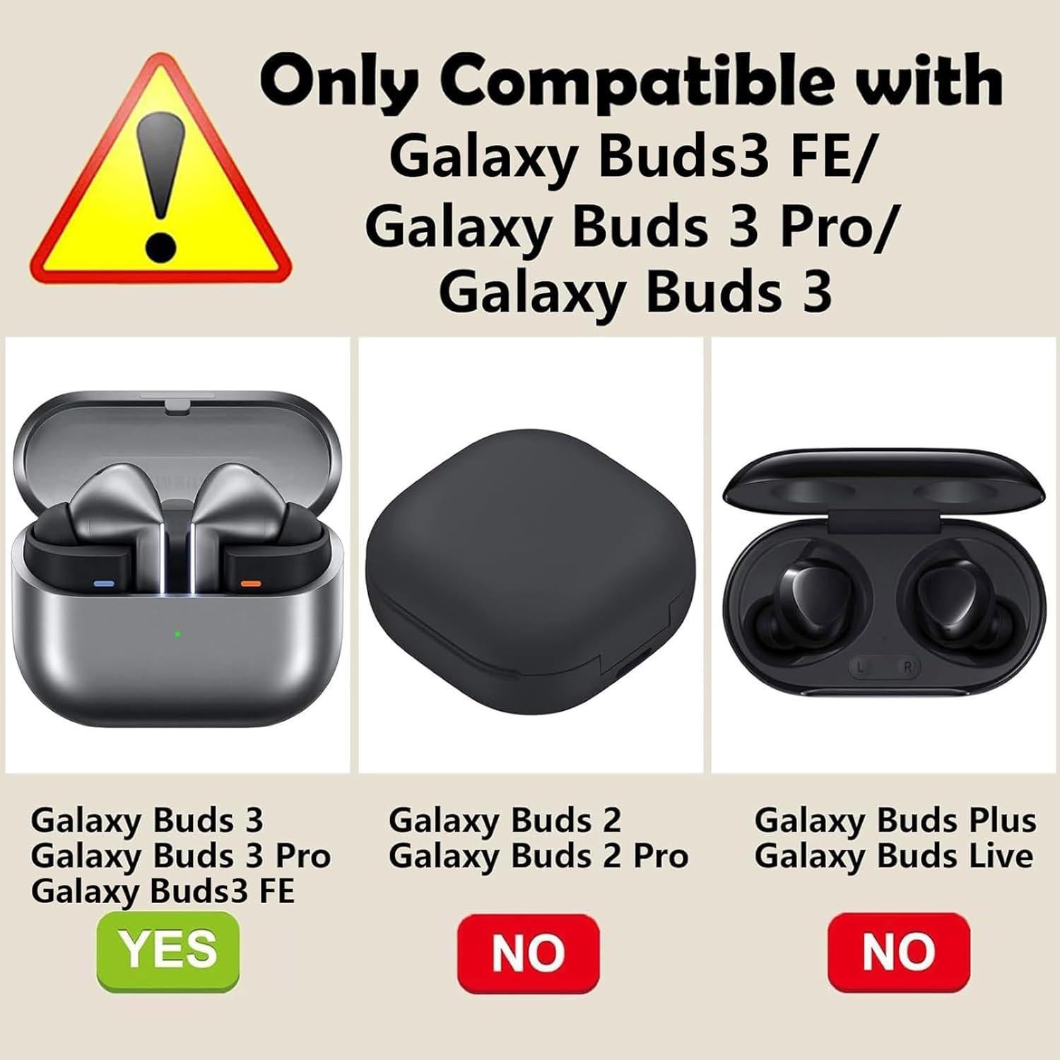 Funda Silicona easyBee para Galaxy Buds 3 Pro - 2 Pack