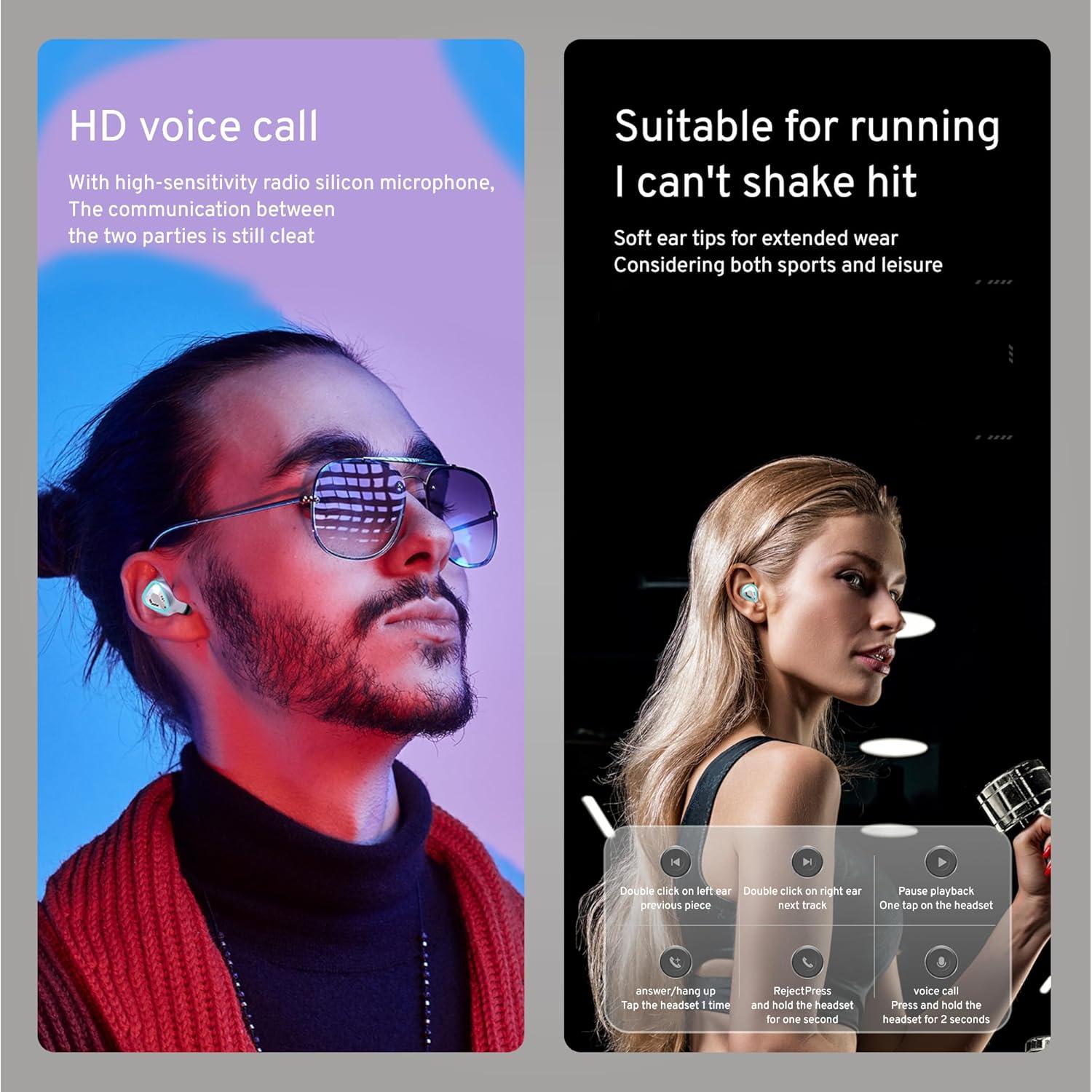 Auriculares Inalámbricos StitchGreen M45 Bluetooth 5.3 IPX7 120h