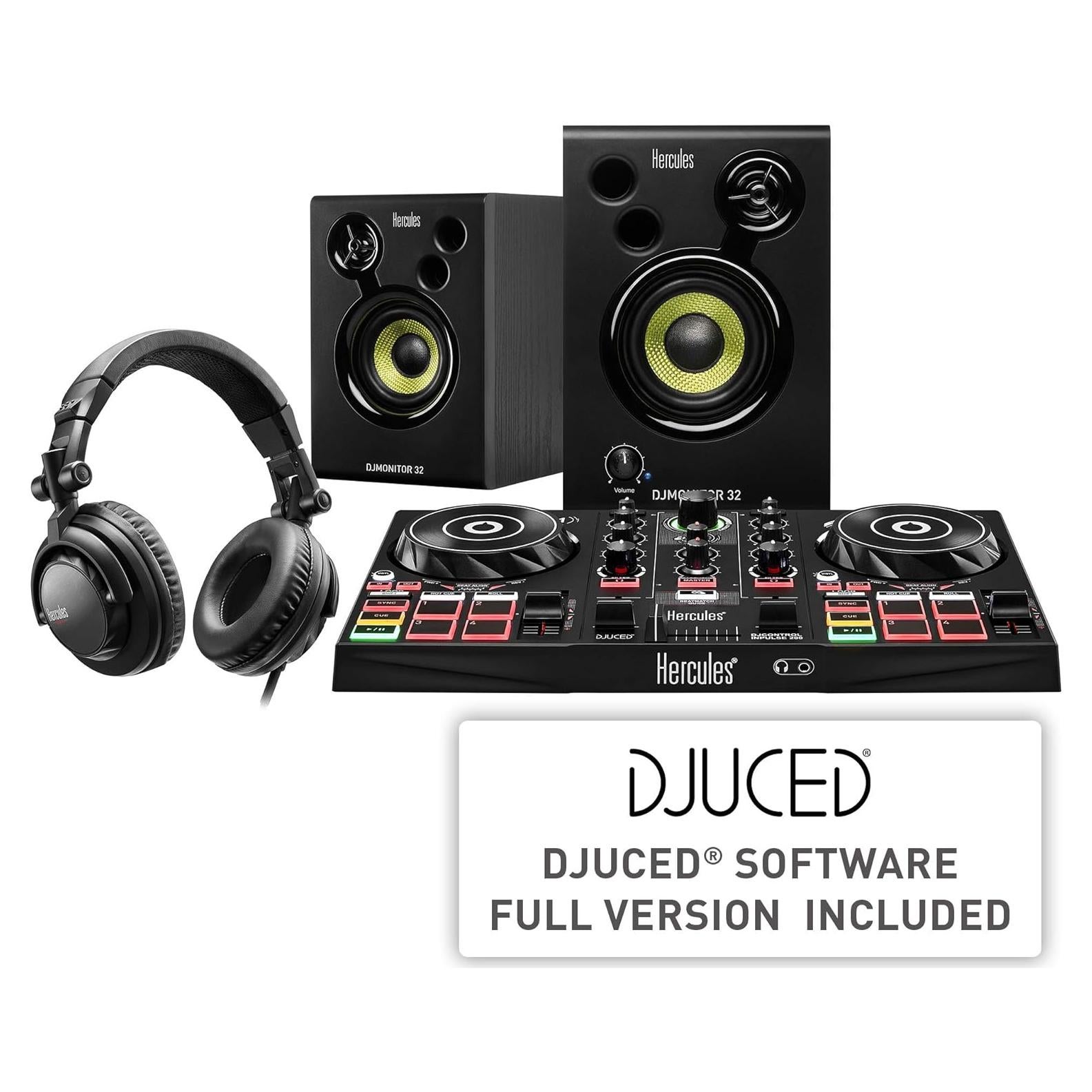 Kit de Aprendizaje DJ Hercules Controlador Inpulse 200 60W