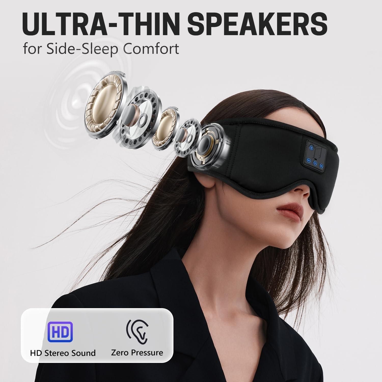 Máscara de Sueño Bluetooth Aurya 3D con Altavoces HD