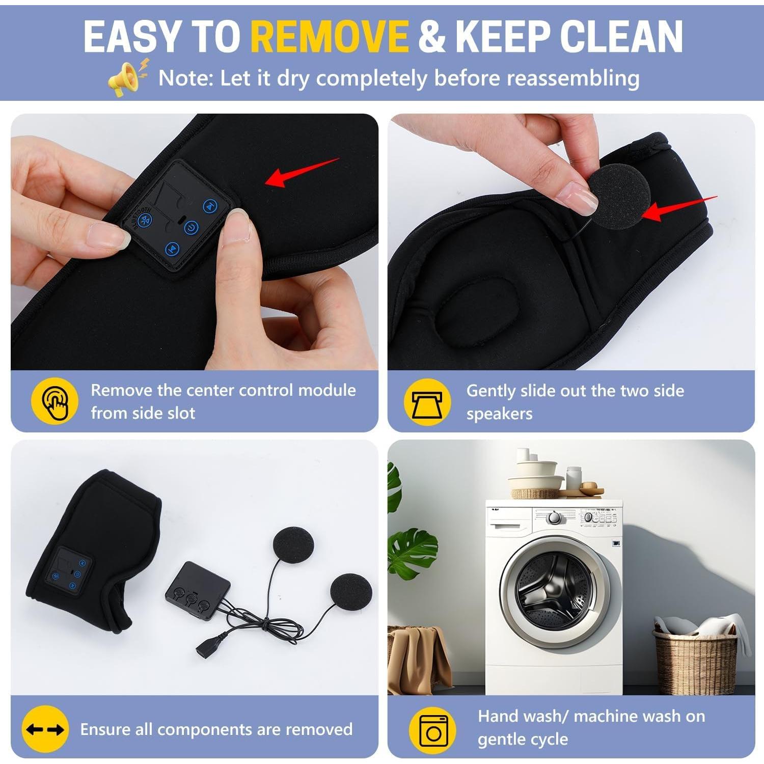 Máscara de Sueño Bluetooth Aurya 3D con Altavoces HD