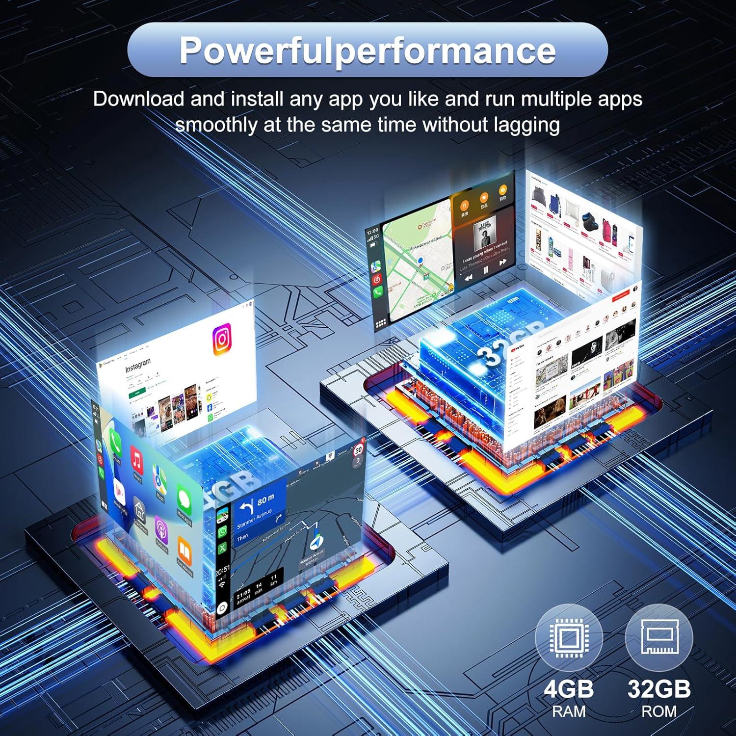 Estéreo de coche Android TopWeb 10.2" para Toyota RAV4 2013-2018