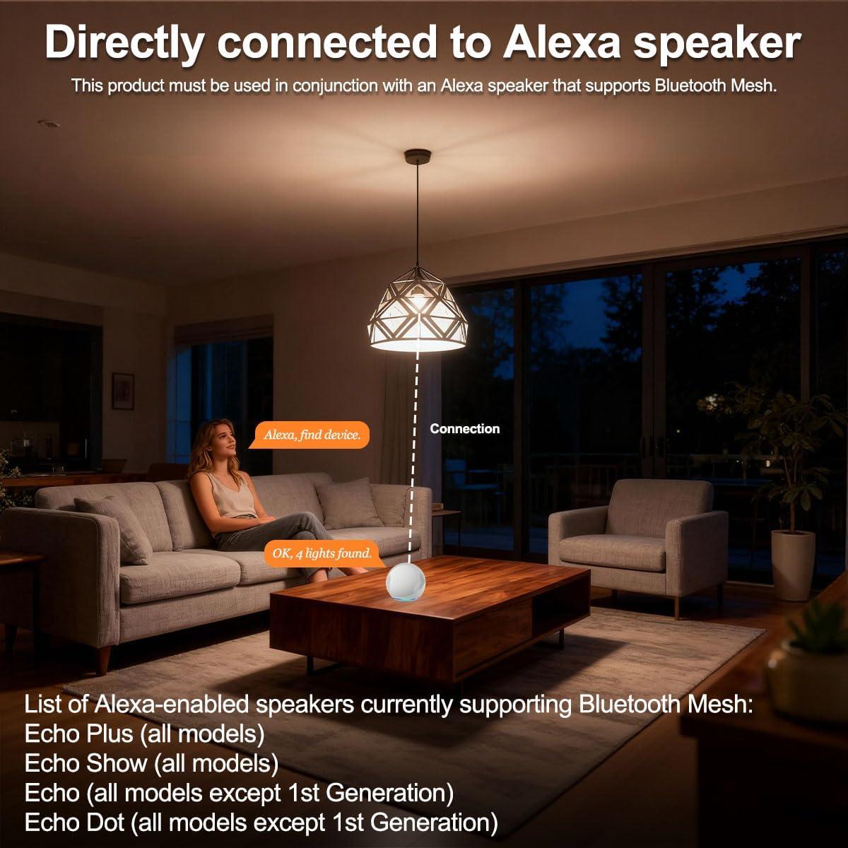 Bombillas LED Globo ILC G120 15W E26 RGB CCT 2700K-6000K 2P