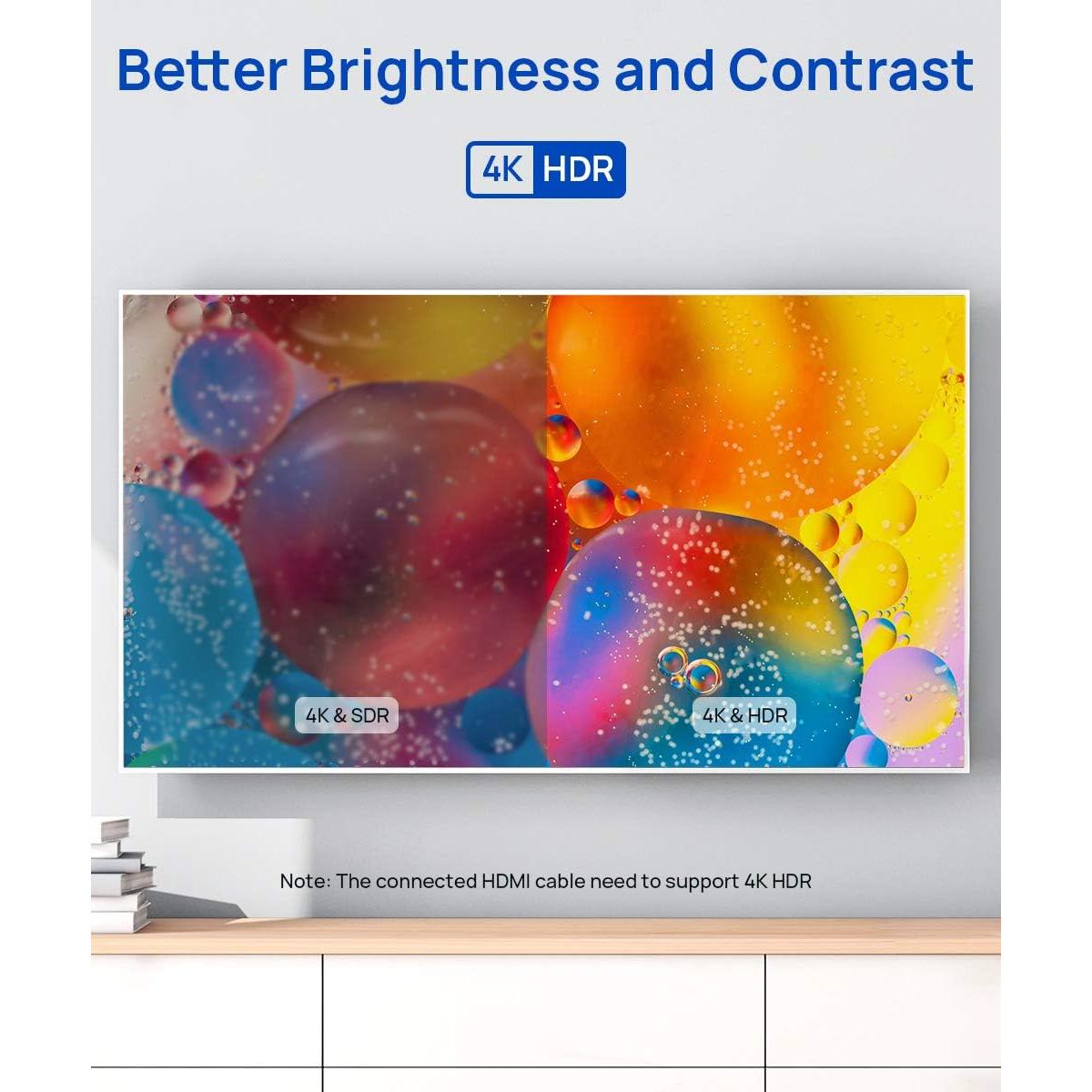 Cable Extensión HDMI 1.0M JSAUX 4K 60Hz Alta Velocidad