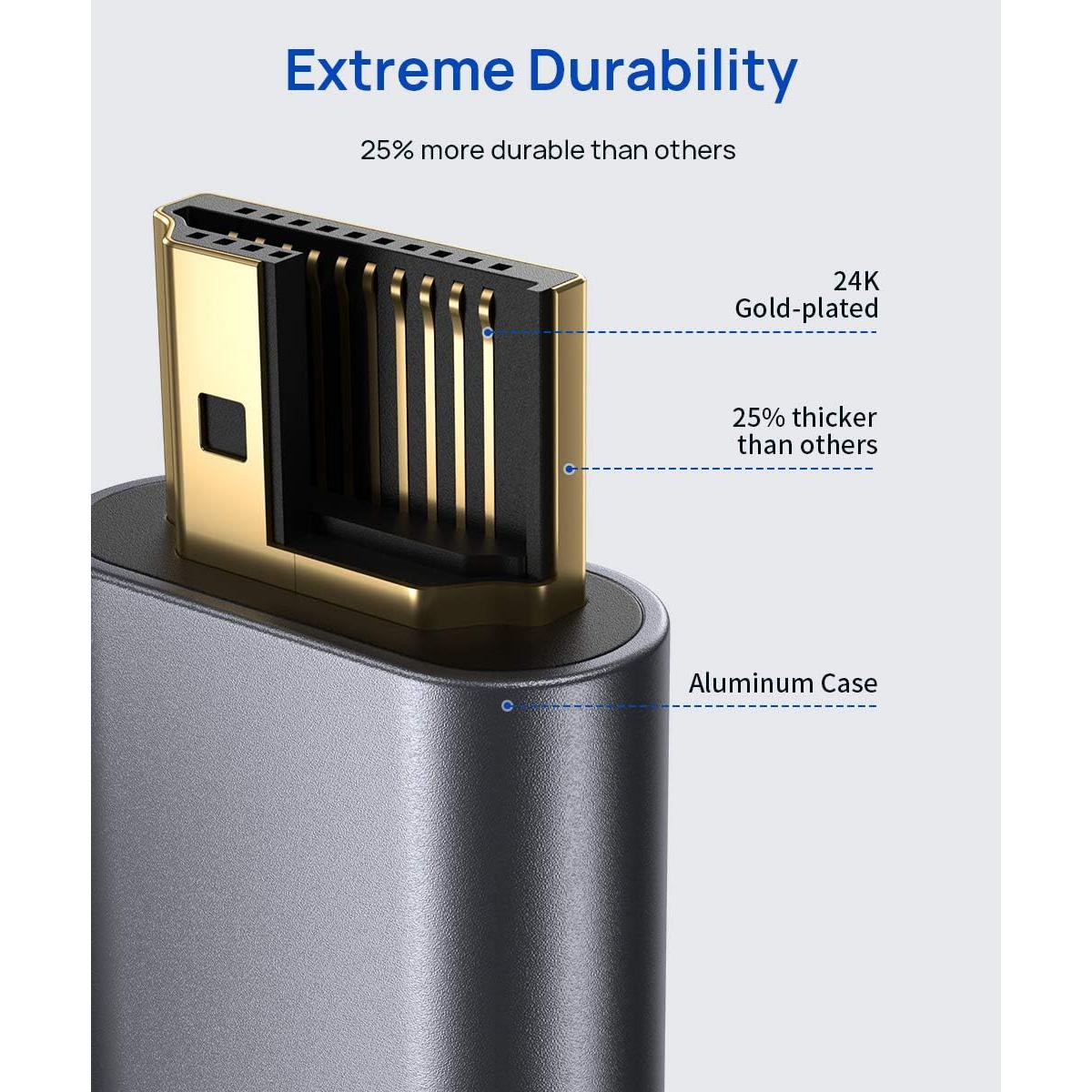 Cable Extensión HDMI 1.0M JSAUX 4K 60Hz Alta Velocidad