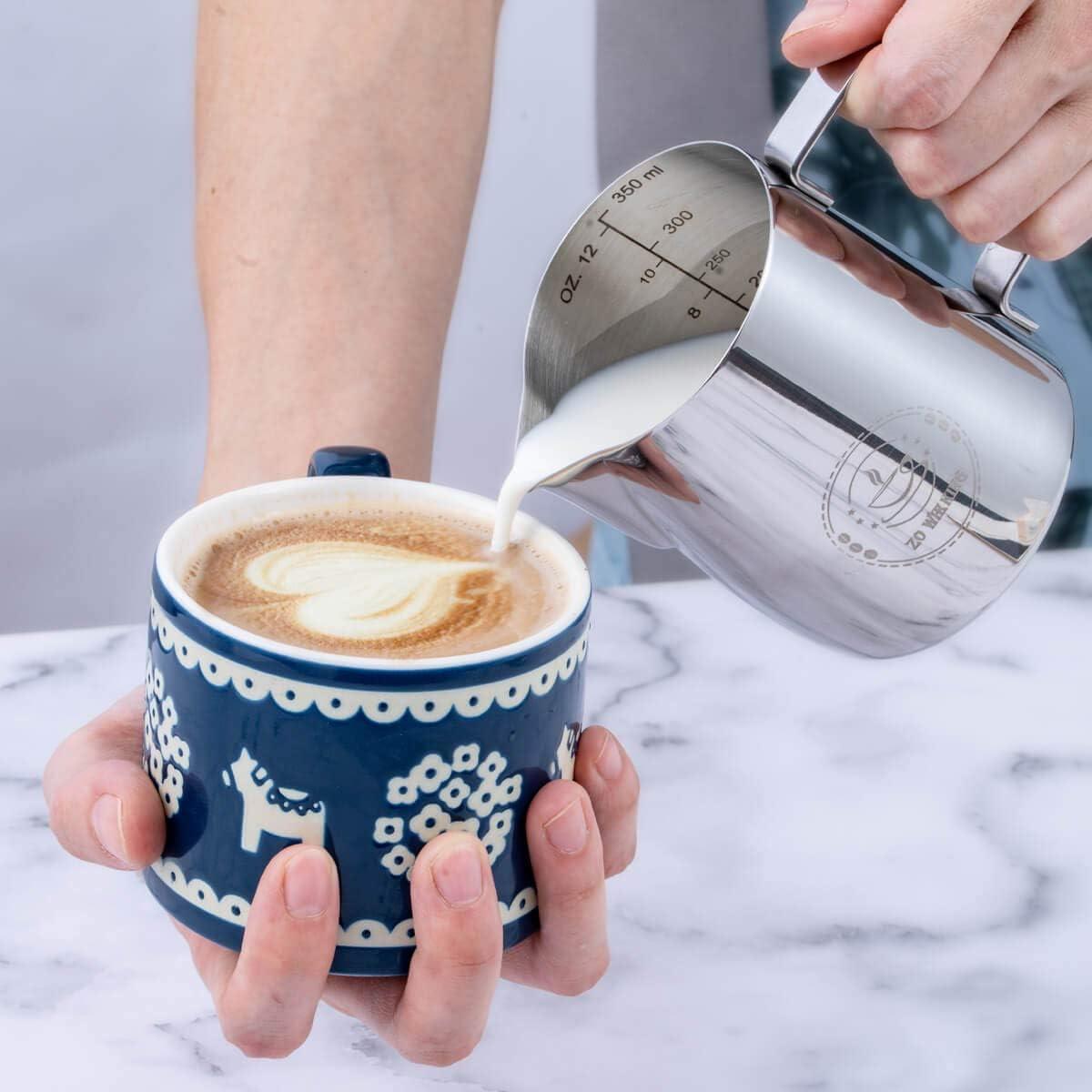 Jarra Espumadora de Leche ZOWIE KING 350ml Acero Inoxidable