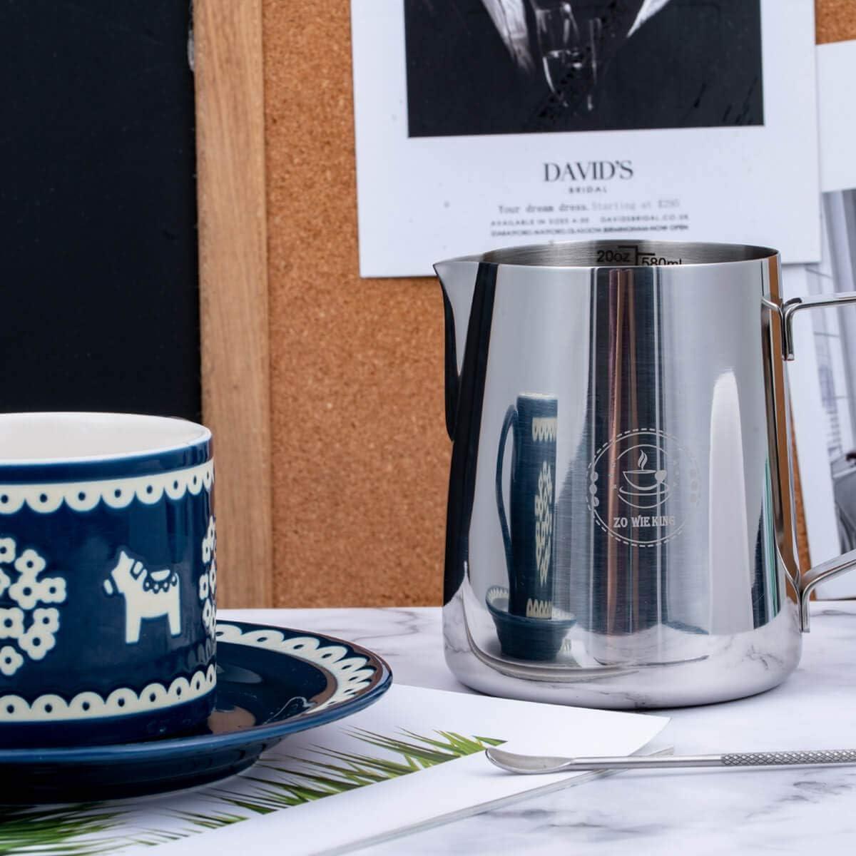 Jarra Espumadora de Leche ZOWIE KING 350ml Acero Inoxidable