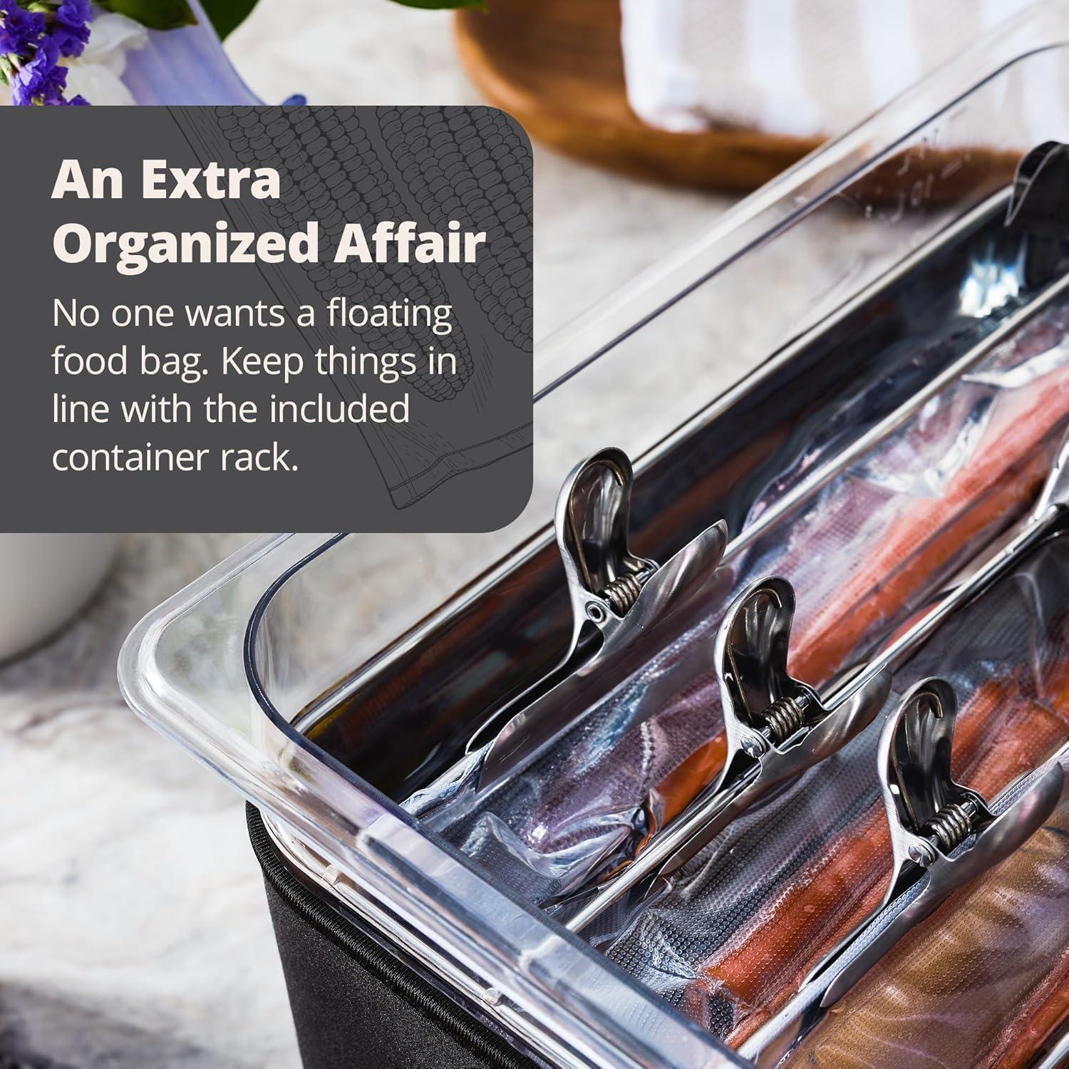 Contenedor Sous Vide Greater Goods 11.35L con Rack Acero Inoxidable