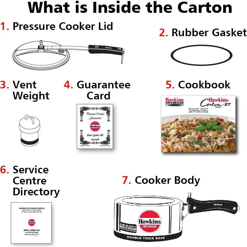 Olla a Presión Hawkins Hevibase 2 Litros Inducción Aluminio