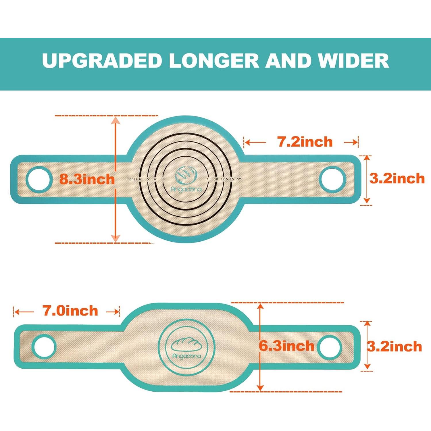 Sling de Pan de Silicona Angadona Ovalado 58.4x21.1cm Cielo Aqua