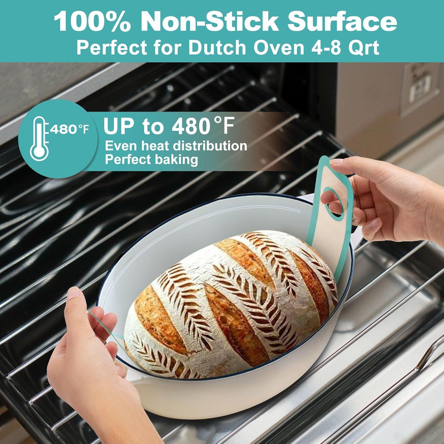 Sling de Pan de Silicona Angadona Ovalado 58.4x21.1cm Cielo Aqua