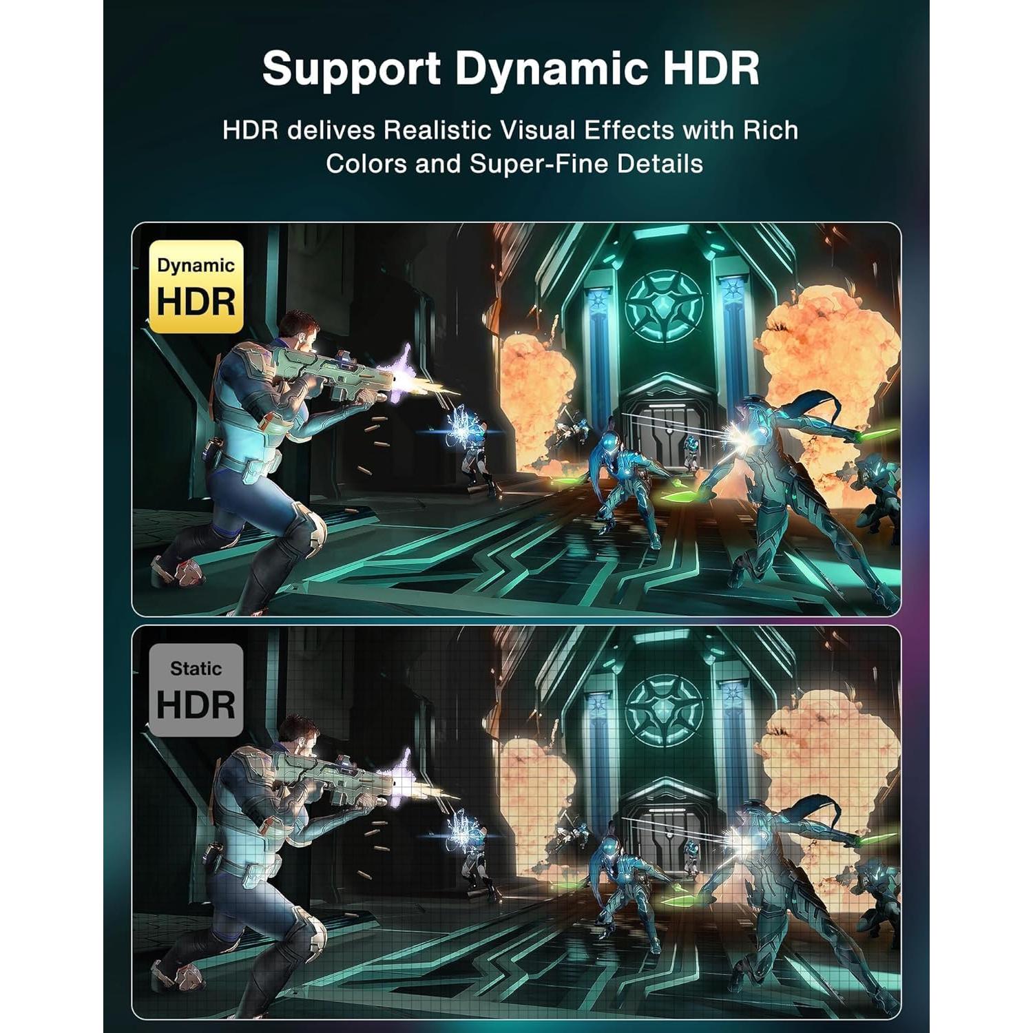 Cable DisplayPort 8K 1.4 IVANKY 1m, Soporta 32.4Gbps, HDR