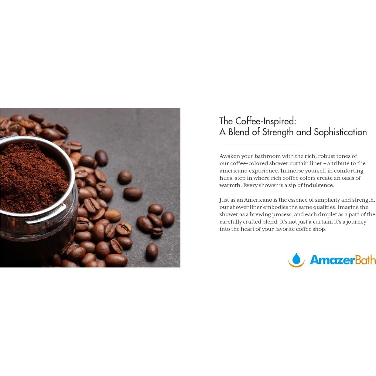 Cortina de Ducha AmazerBath 100% EVA 72x72 cm Caramelo Arcoíris