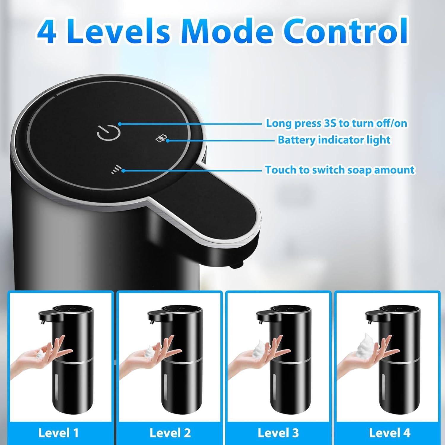 Paquete de 2 dispensadores automáticos de jabón espumoso Ruiyi Liaocheng 380ml