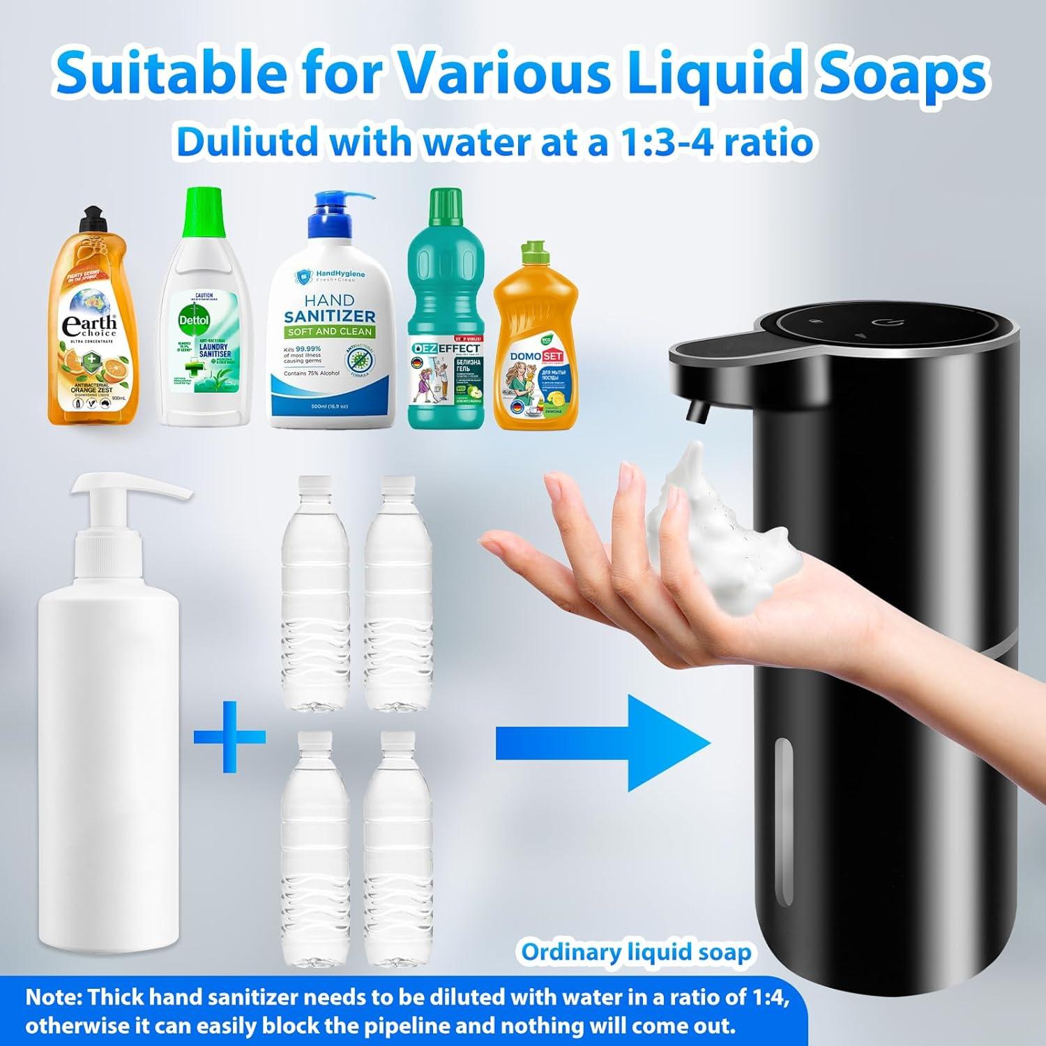 Paquete de 2 dispensadores automáticos de jabón espumoso Ruiyi Liaocheng 380ml