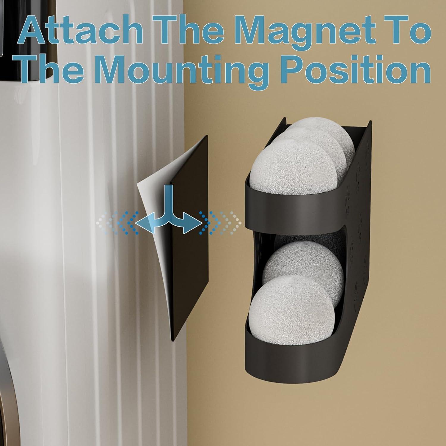 Soporte Magnético para Pelotas de Secadora Belxyt + 6 Pelotas XL