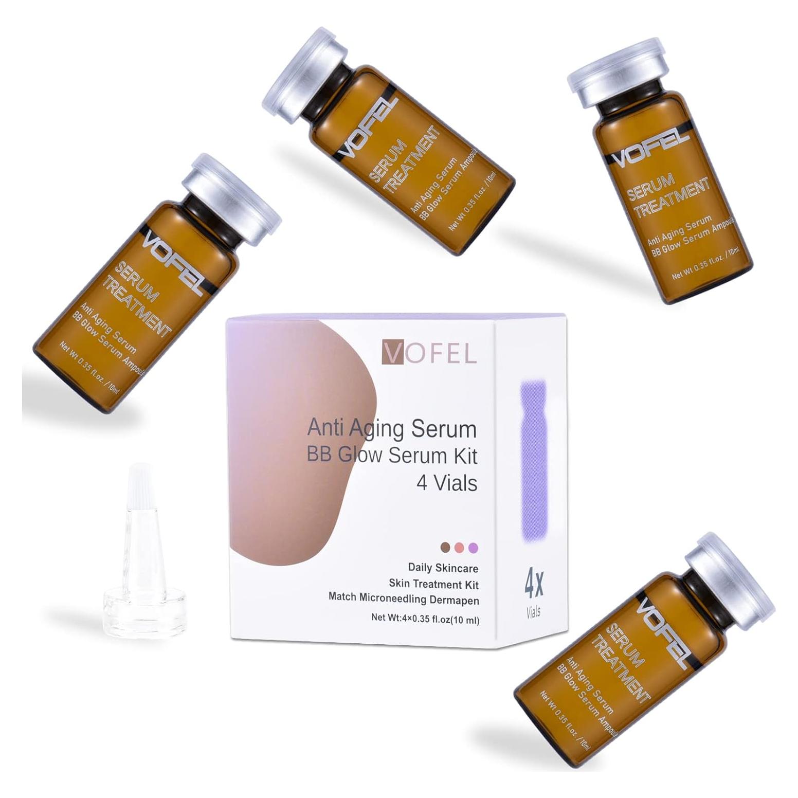 Suero Anti Envejecimiento VOFEL Kit BB Glow 4 Viales 10 ml