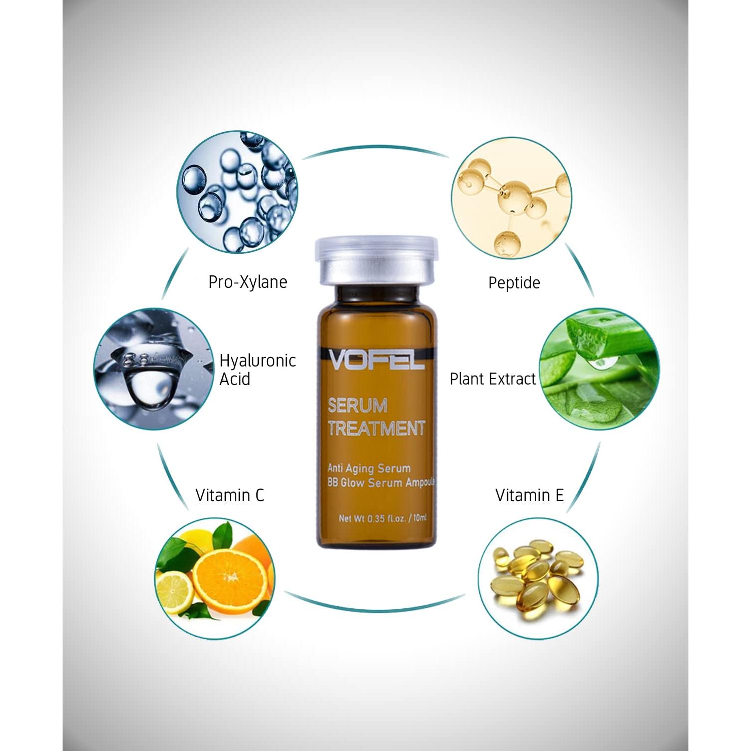 Suero Anti Envejecimiento VOFEL Kit BB Glow 4 Viales 10 ml