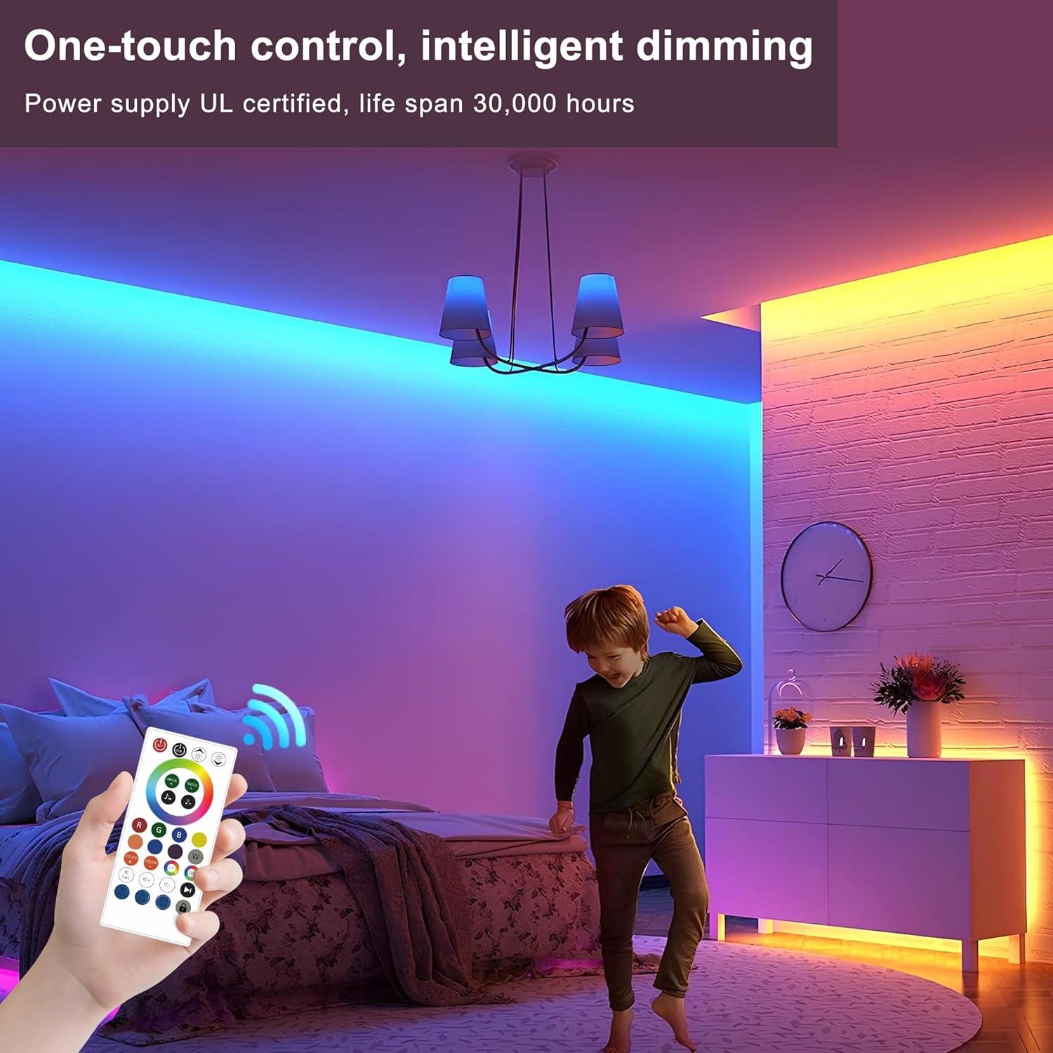 Tira LED RGB 5m Lumen Paul, 420 LEDs/m, Sincronización Música