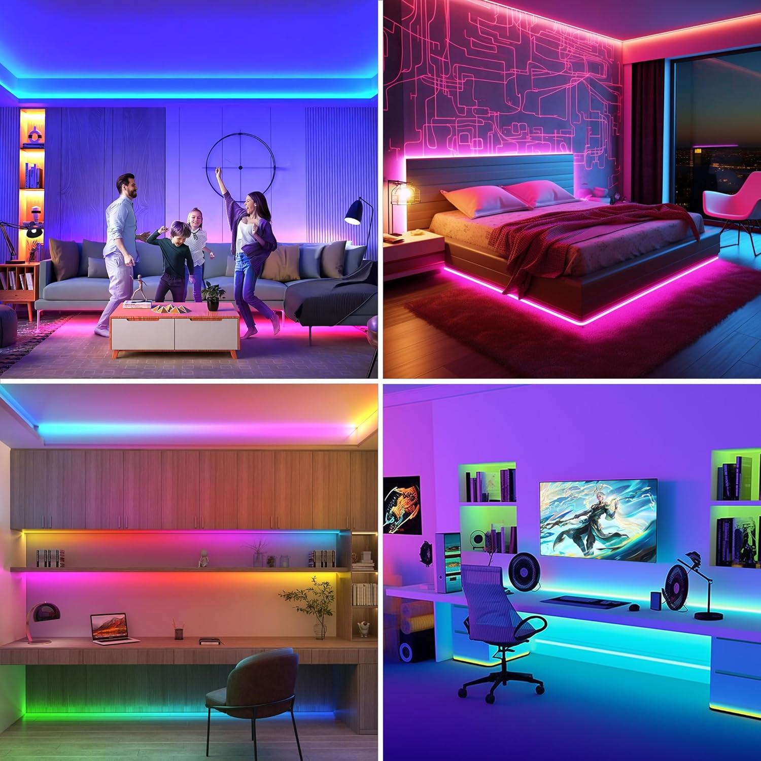 Tira LED RGB 5m Lumen Paul, 420 LEDs/m, Sincronización Música