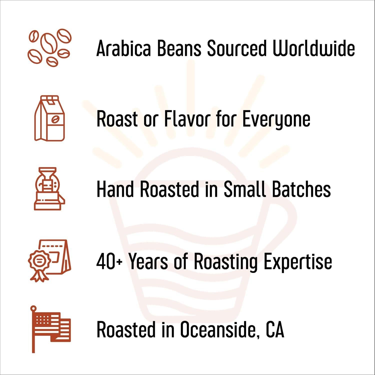 Café en Grano San Diego, Mezcla de Desayuno Tostado Medio 454g