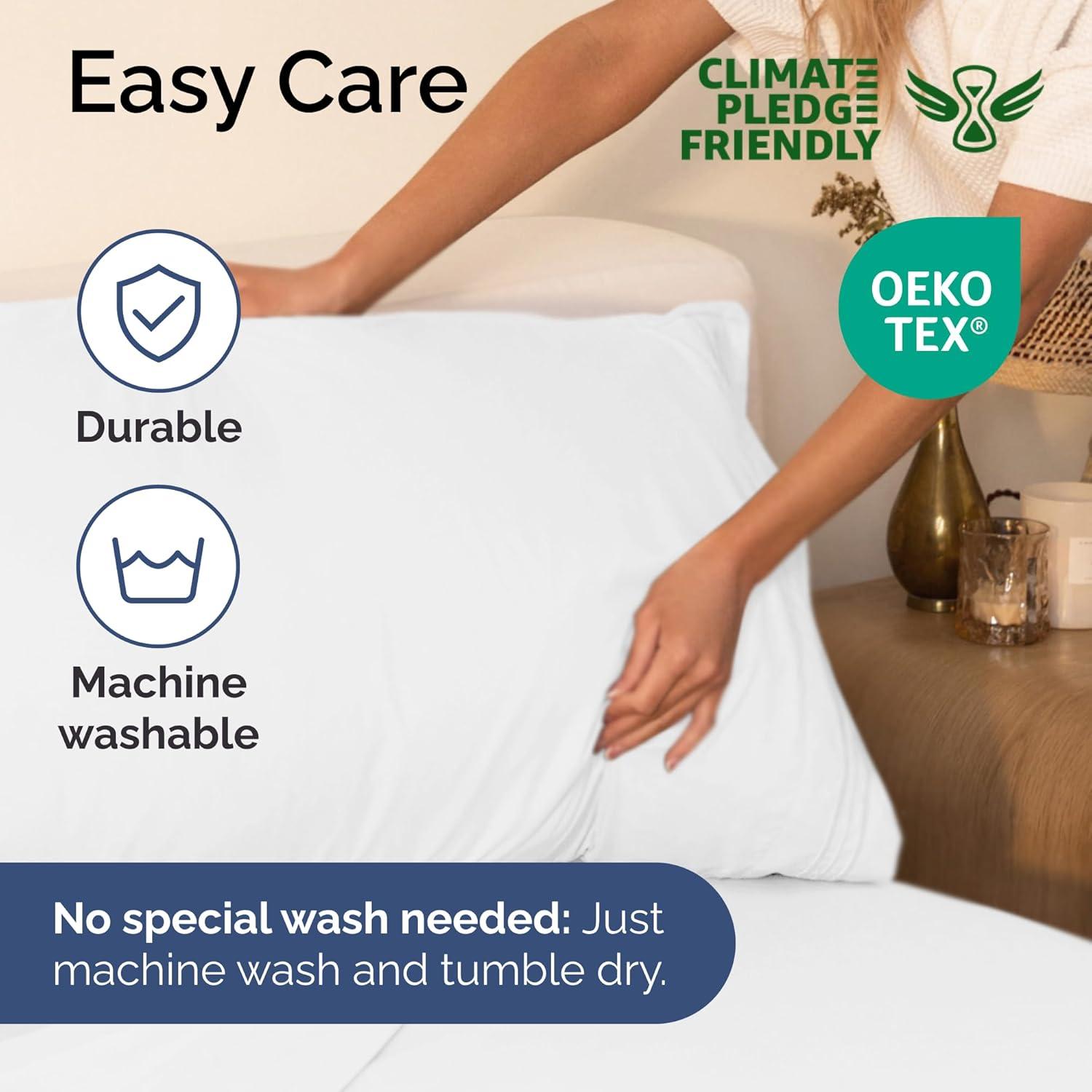 Juego de Sábanas Twin CGK Unlimited Microfibra 3 Piezas Blanco