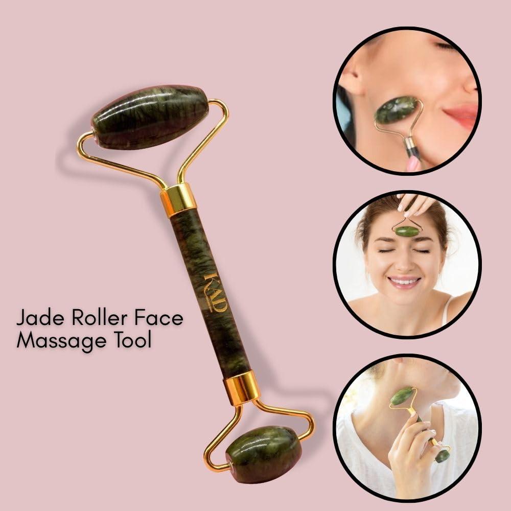 Set de Gua Sha y Rodillo de Jade KAD - Anti-Envejecimiento