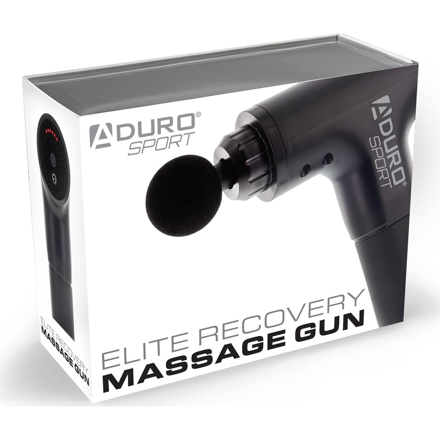 Pistola de Masaje Aduro Elite Recovery Inalámbrica Negra
