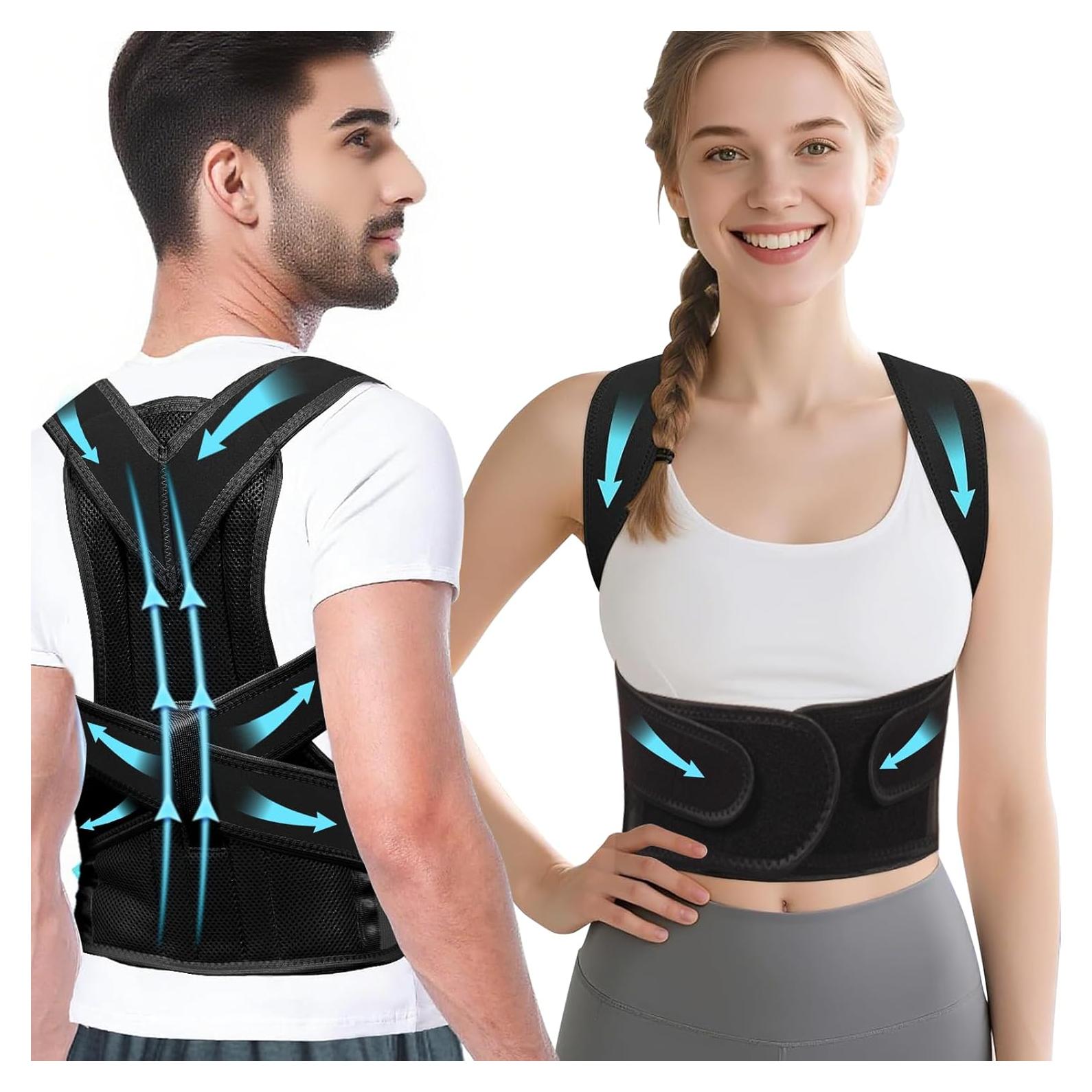 Corrector de Postura Bihevn Ajustable para Espalda S-M