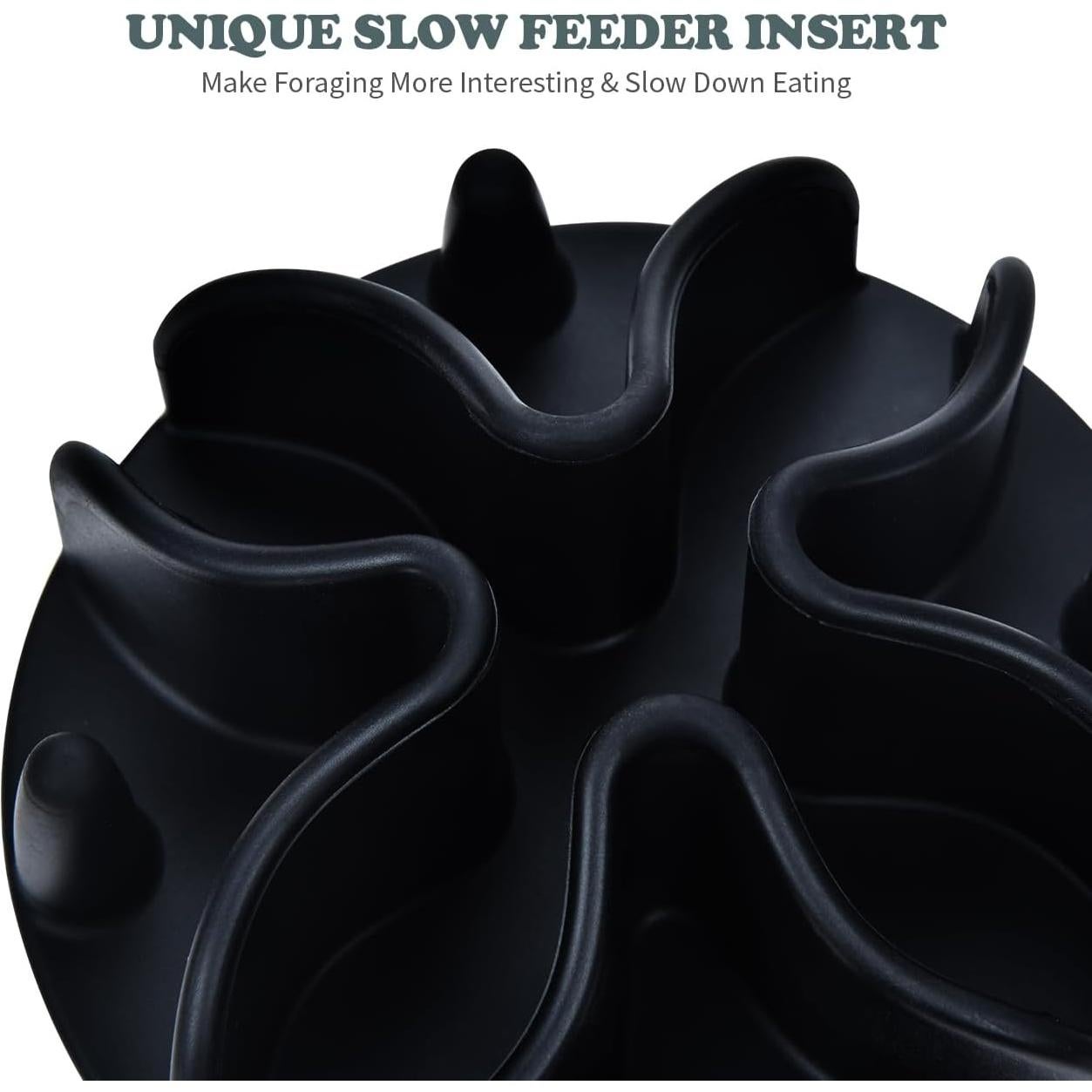 Inserto de Silicona para Cuencos de Perro DEWVIE - Pequeño Negro