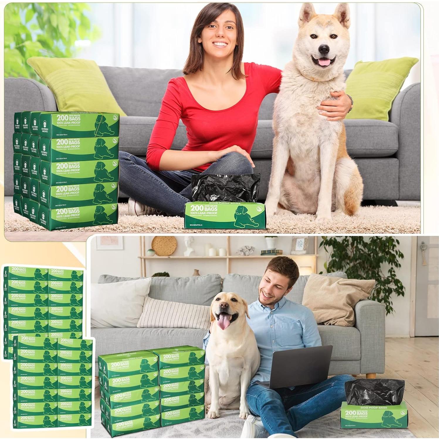 Bolsas de Desechos para Perros Sherr - 4000 Bolsas Negras