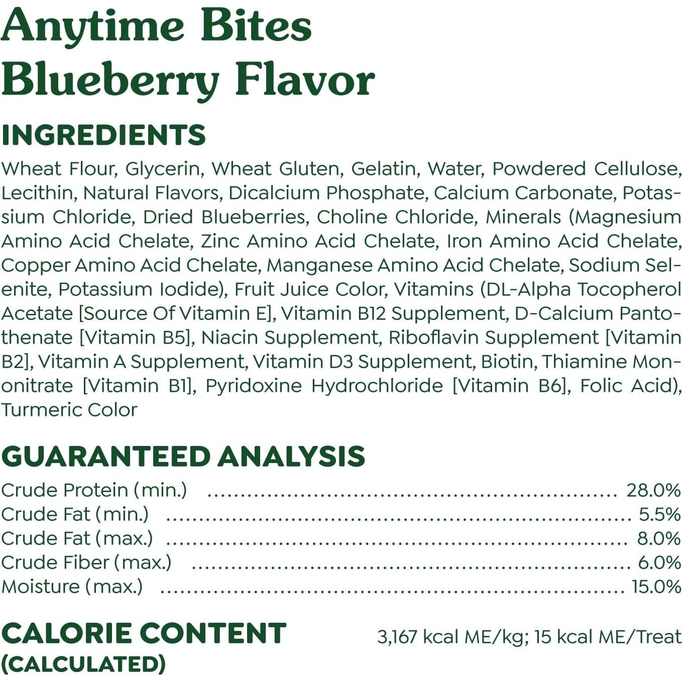 Golosinas Masticables para Perros Greenies 292 g Sabor Arándano