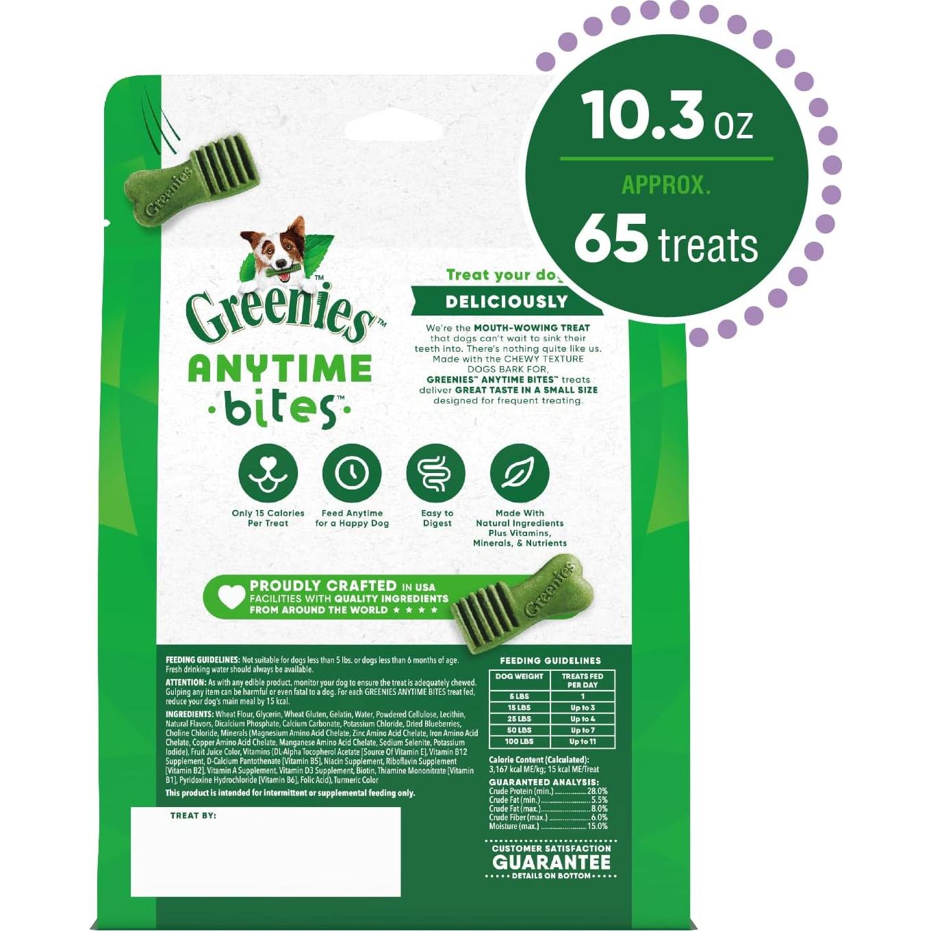 Golosinas Masticables para Perros Greenies 292 g Sabor Arándano