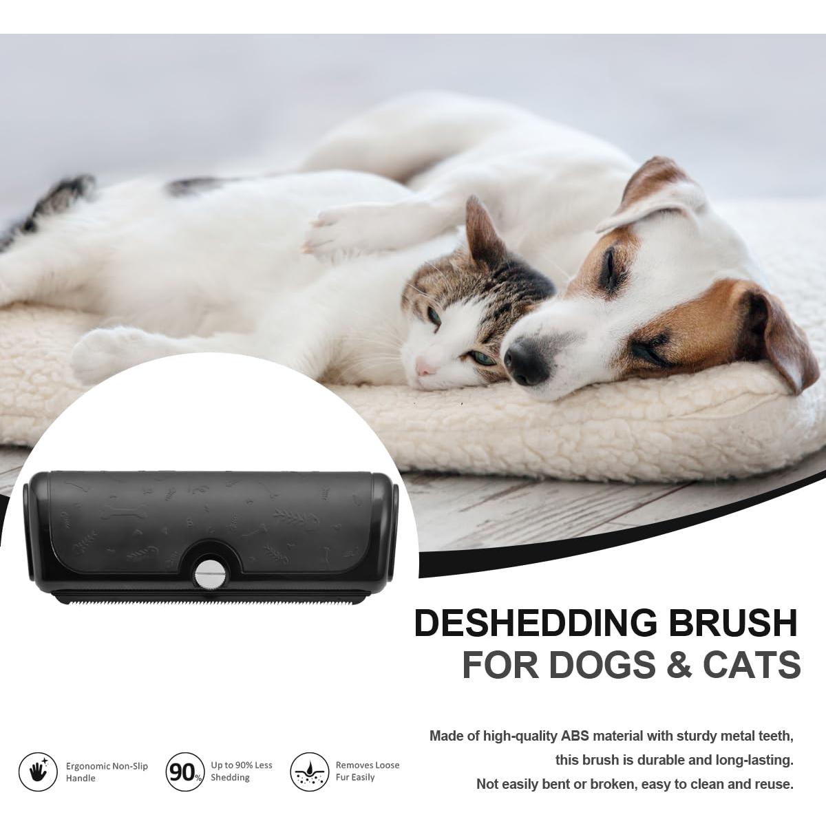 Cepillo Deshedding Barnas para Perros y Gatos - Mango Ergonómico