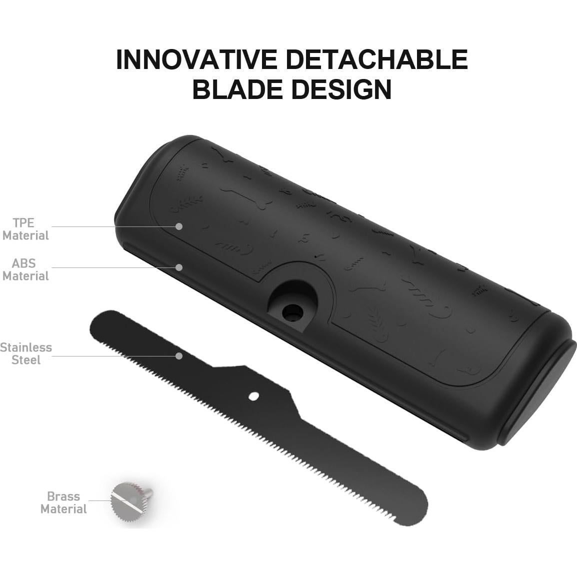 Cepillo Deshedding Barnas para Perros y Gatos - Mango Ergonómico