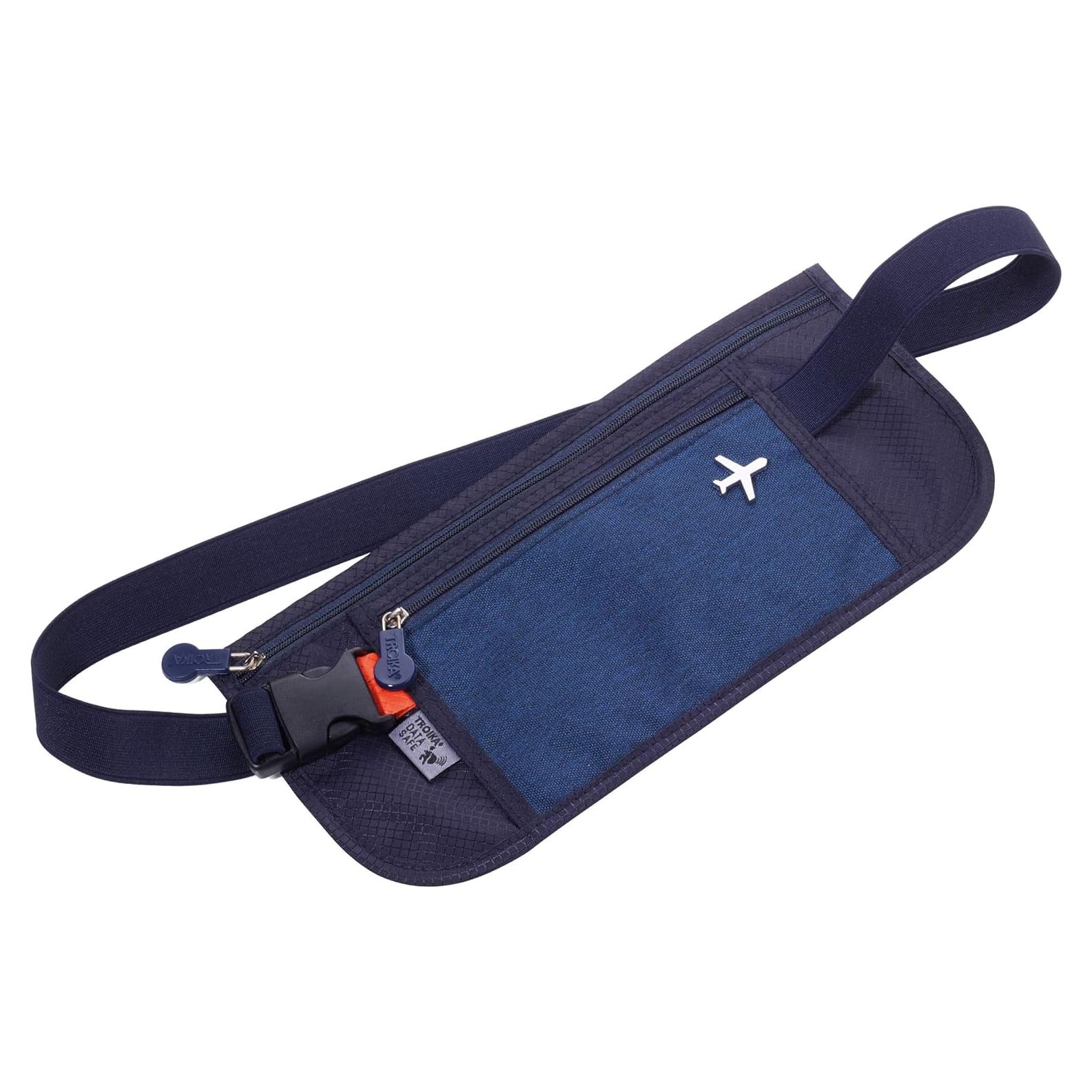 Bolsa de Cinturón Troika Original Unisex Azul 28cm