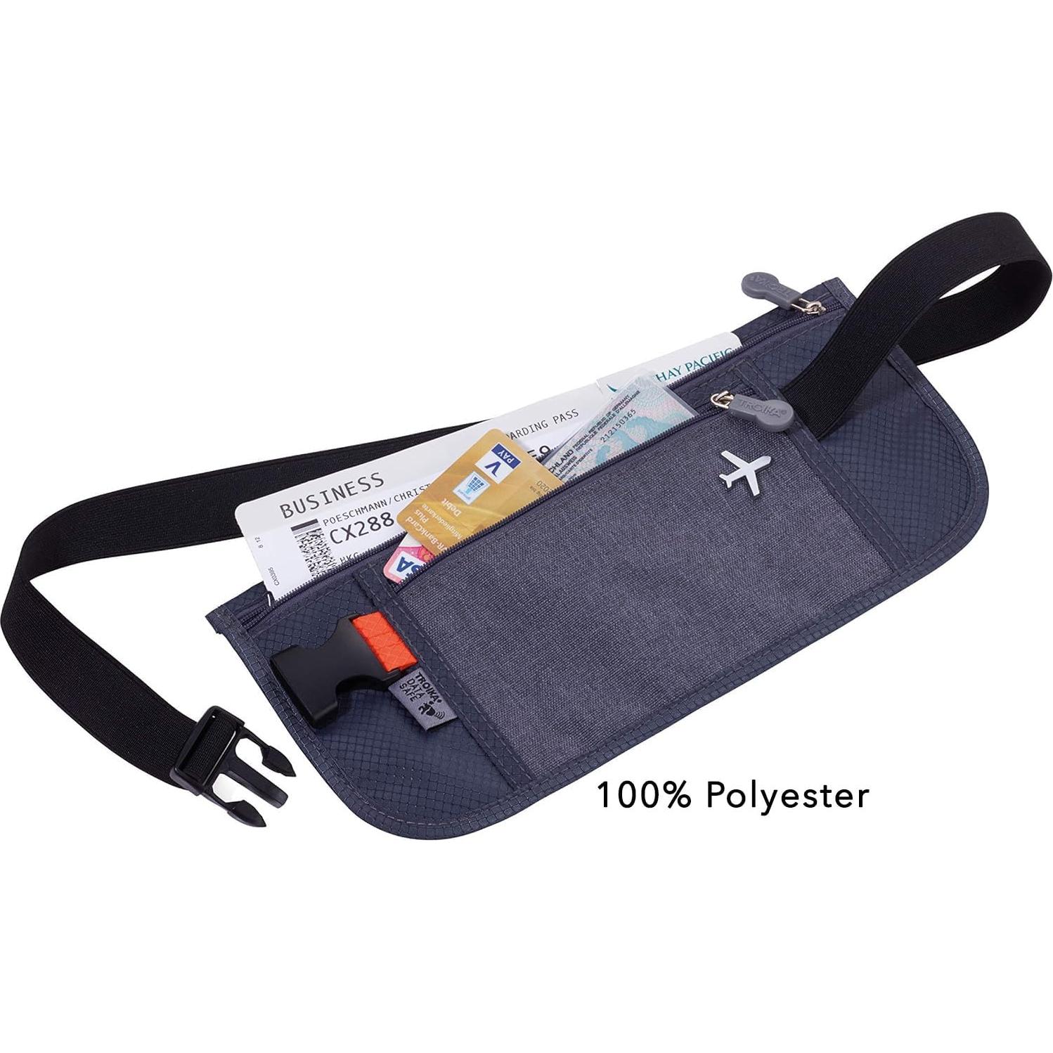 Bolsa de Cinturón Troika Original Unisex Azul 28cm