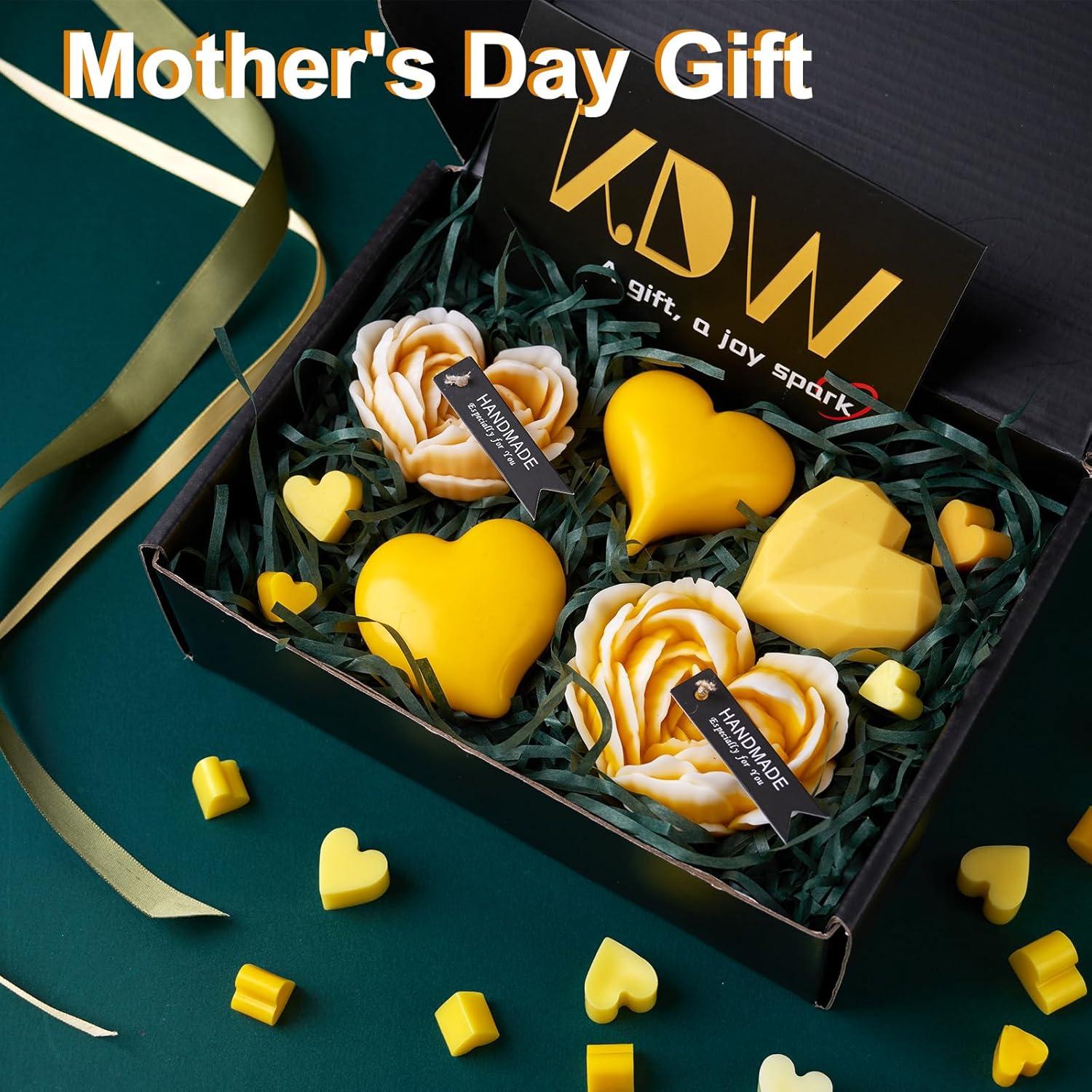 Kit de Velas DIY KDW - Moldes de Silicona Corazón 22 Piezas