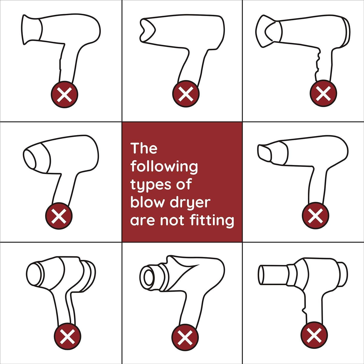 Peine Accesorio para Secador Segbeauty Negro 4.28-5.38cm