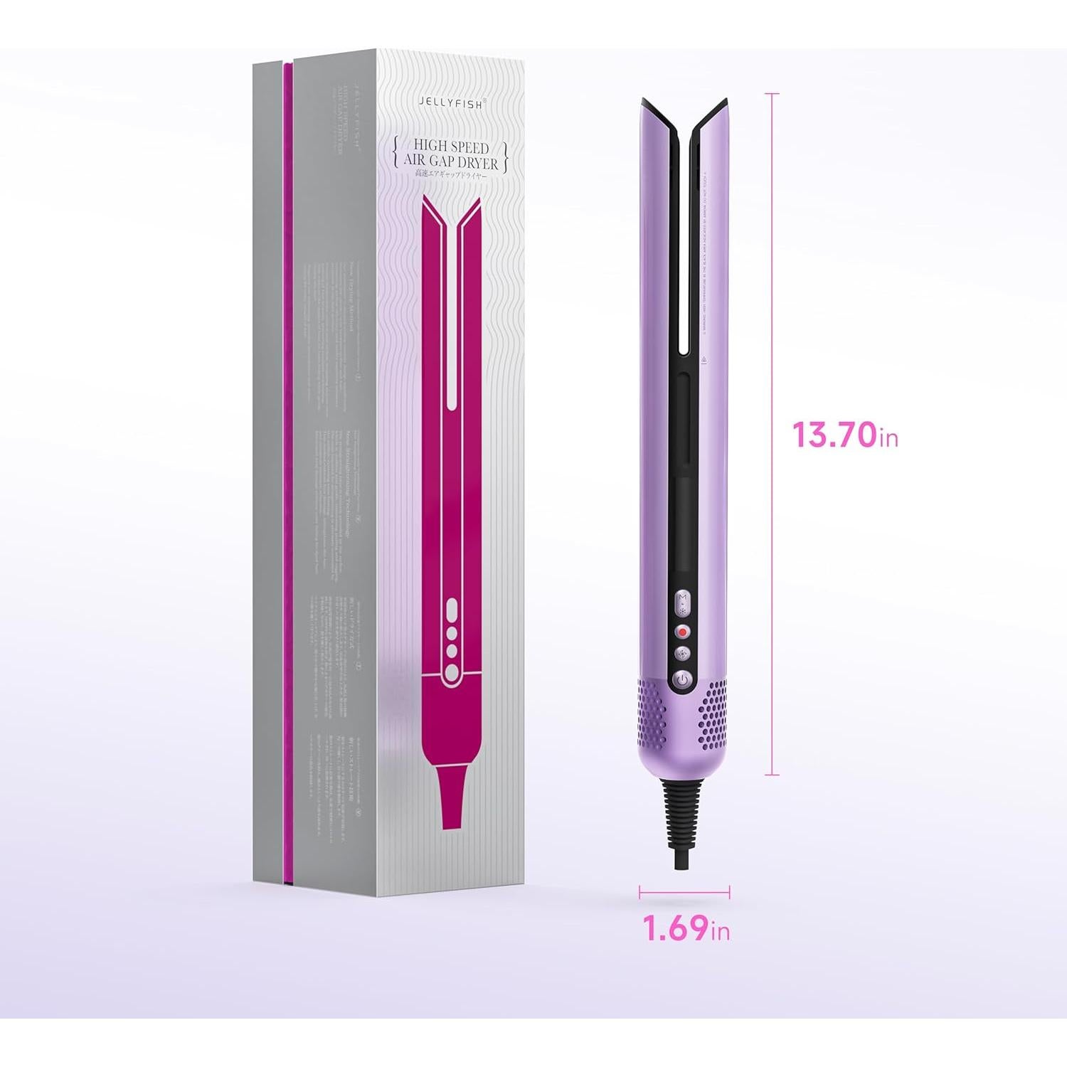 Plancha de Cabello JELLYFISH 2 en 1 Sin Calor Azul 0.5 kg