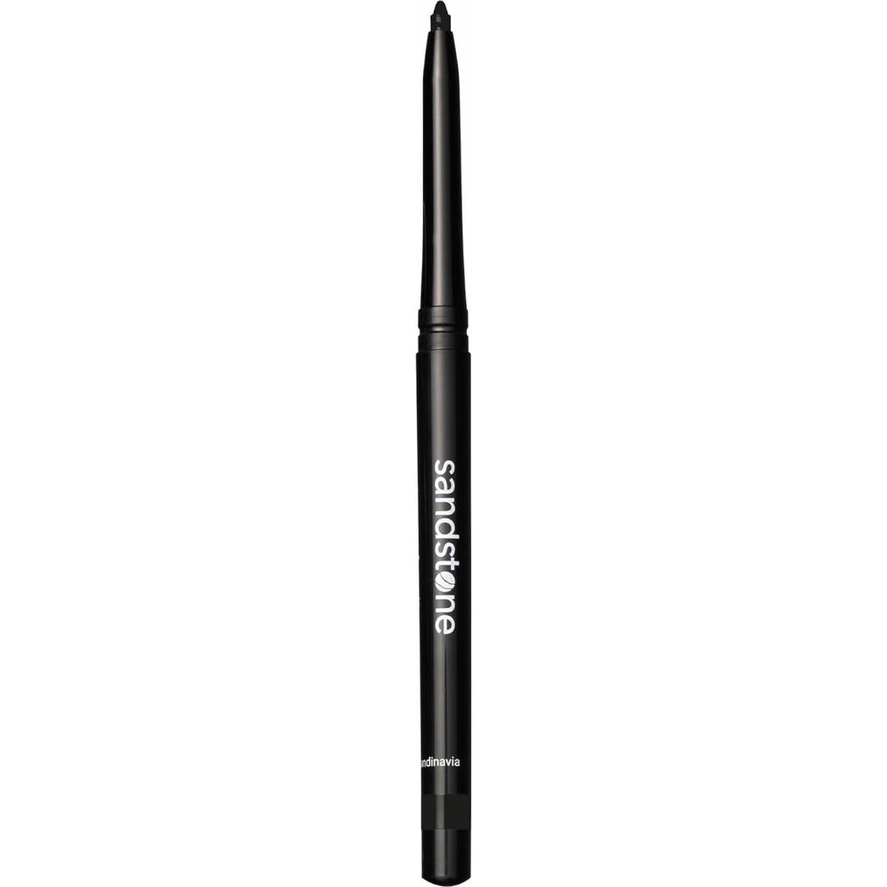 Eyeliner Impermeable Vegano Sandstone - Hipoalergénico Negro