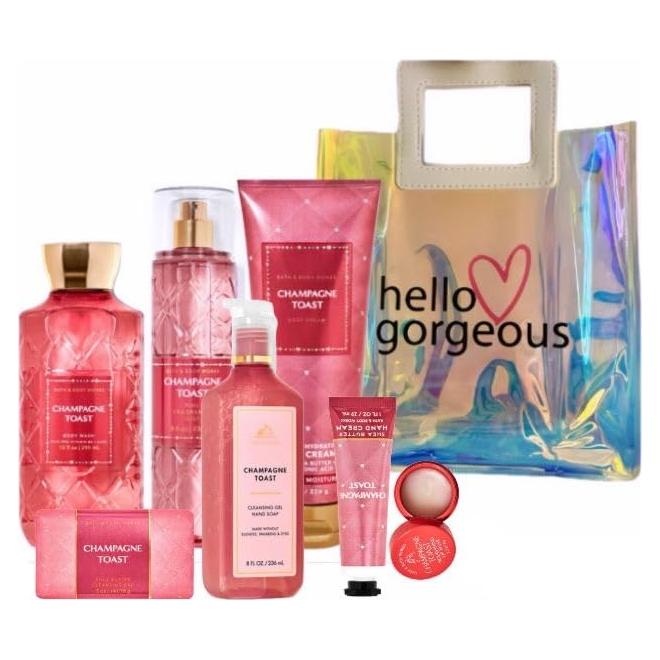 Conjunto de Regalo Deluxe 7 Piezas Bath & Body Works - Brindis de Champán