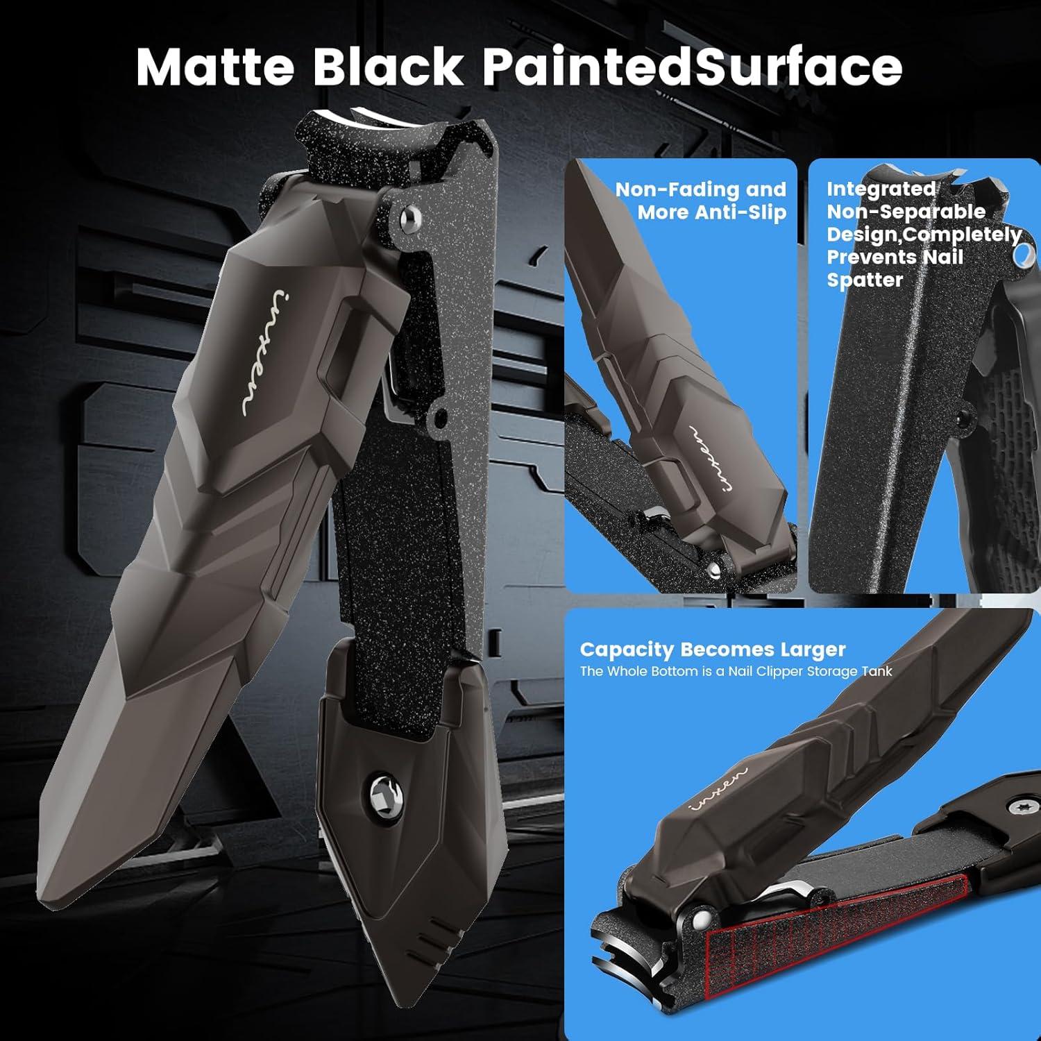 Cortauñas Profesional INXEN con Recogedor - 2 Paquete