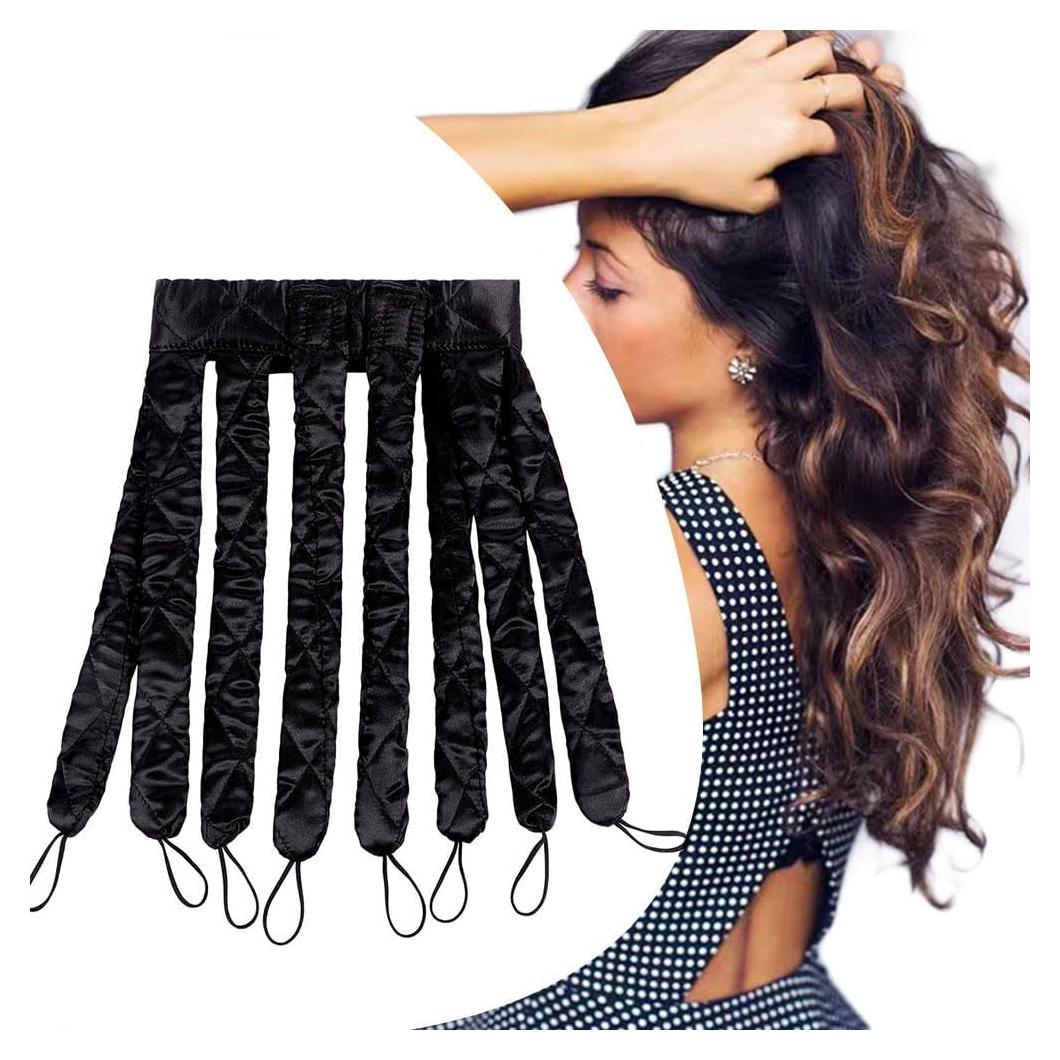 Rizador de Cabello Sin Calor JYHi, Diadema Ajustable, Negro