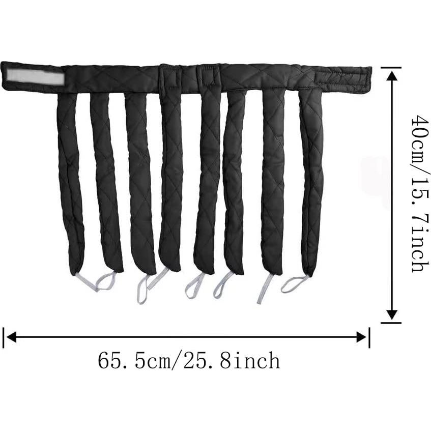 Rizador de Cabello Sin Calor JYHi, Diadema Ajustable, Negro