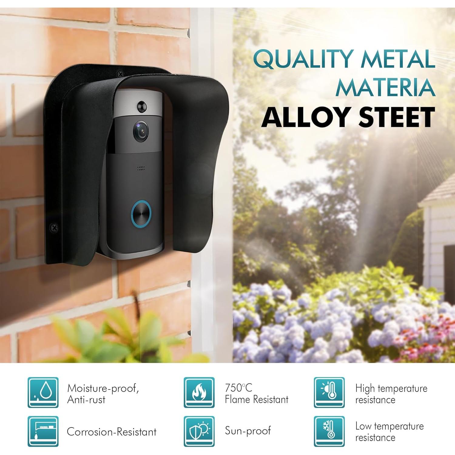 Cubierta de Timbre Ring Impermeable Laowu 14x15.8cm Negra