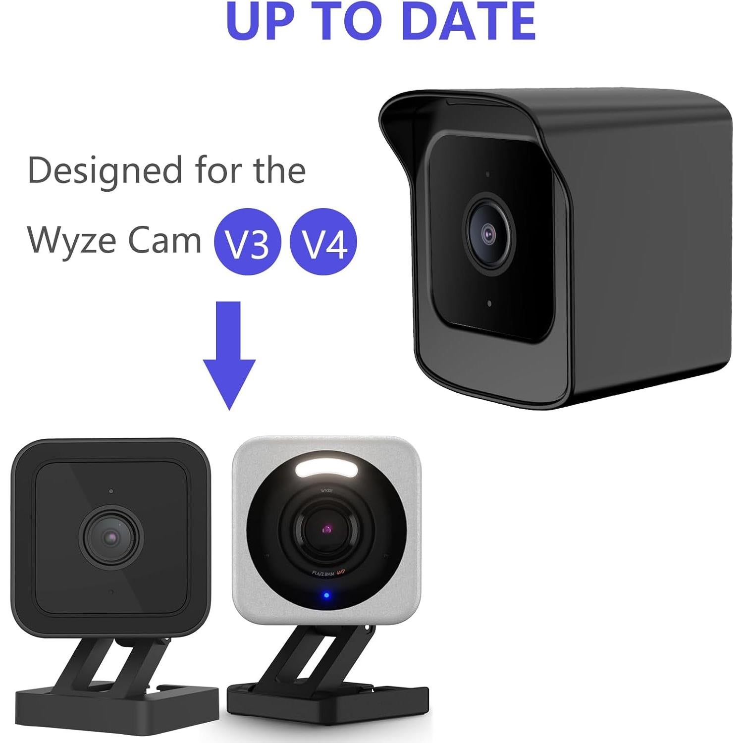Soporte PEF para Wyze Cam V4 y V3 - 2 Paquete, Ajustable 360°